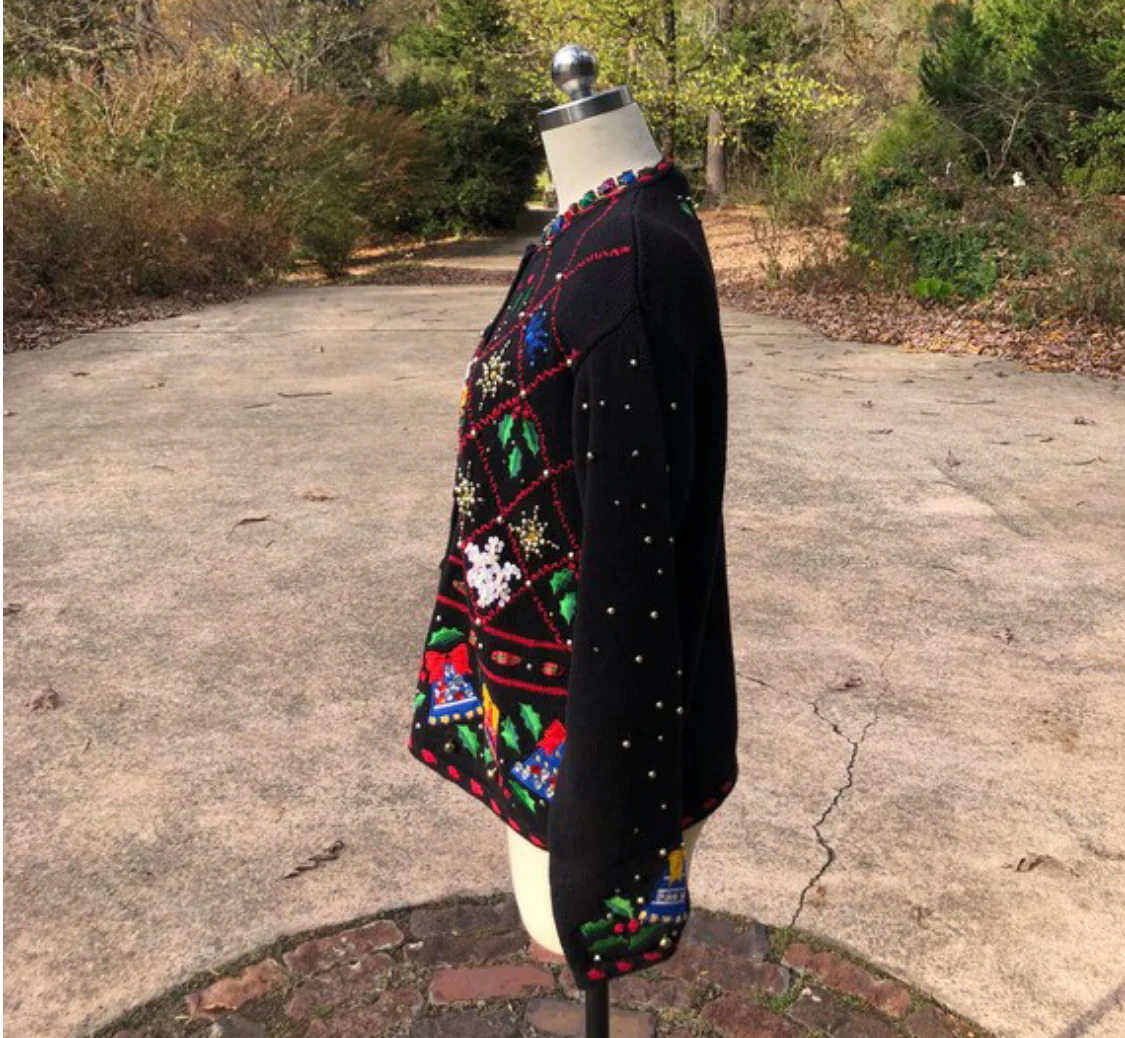 80s Designers Originals Studio Christmas Sweater - Image 4