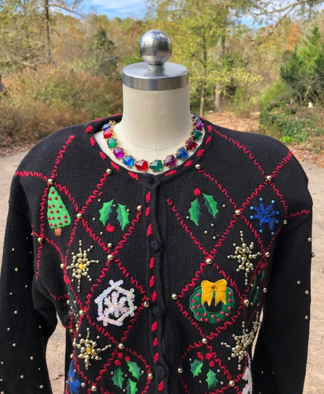 80s Designers Originals Studio Christmas Sweater - Image 7