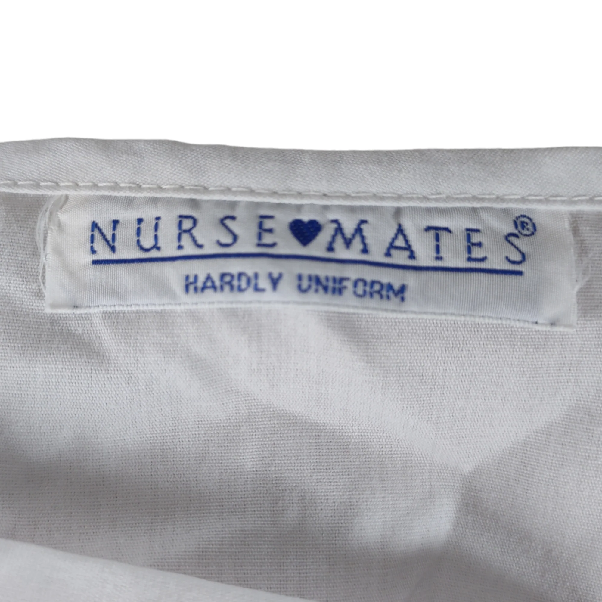 80s Dolman Sleeve Square Neck Nurse Uniform Dress By Nurse Mates - Image 8
