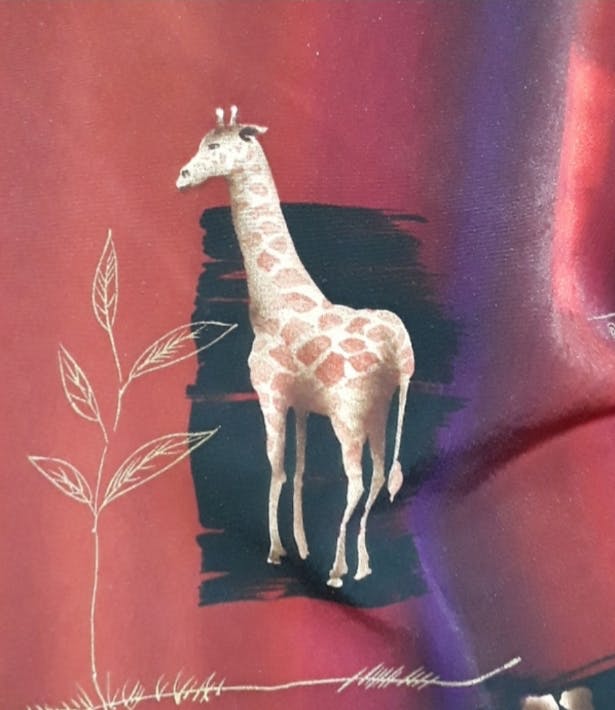 80's Buttoned Elephant and Giraffe Top by Drapers & Damons - Image 4