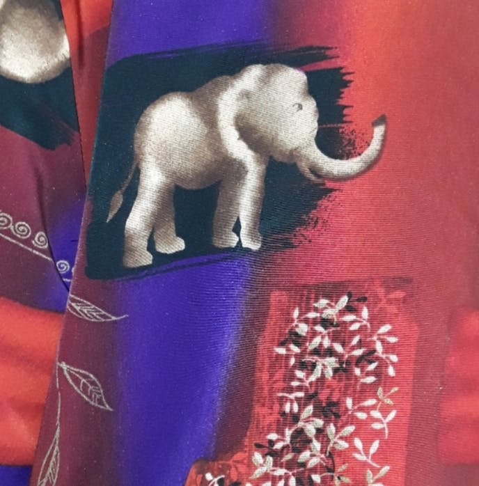 80's Buttoned Elephant and Giraffe Top by Drapers & Damons - Image 7