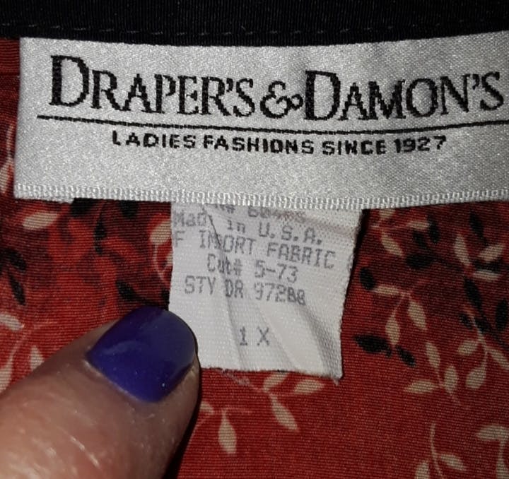 80's Buttoned Elephant and Giraffe Top by Drapers & Damons - Image 8