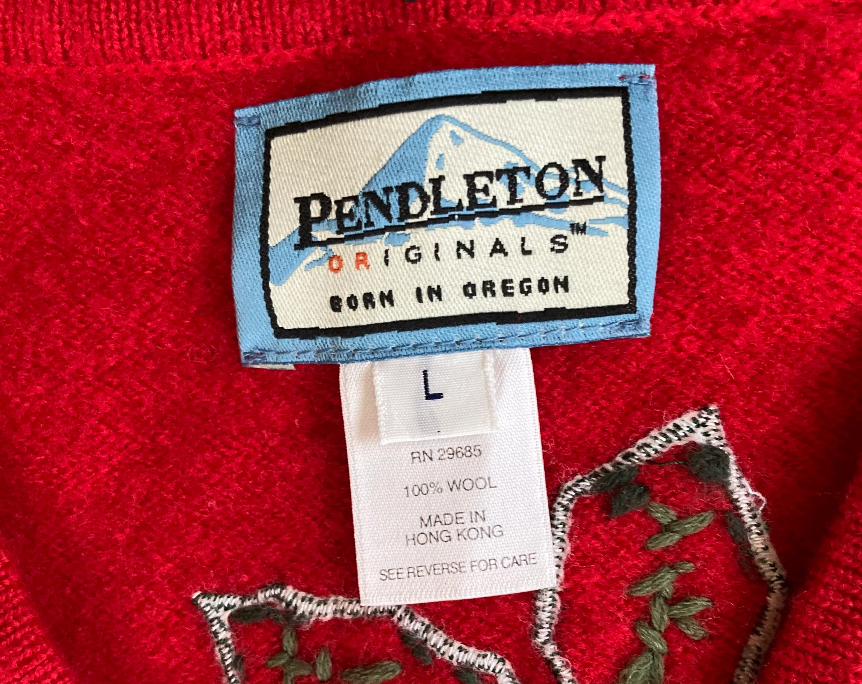 80s Embroidered And Appliqued Sweater Vest By Pendleton - Image 7