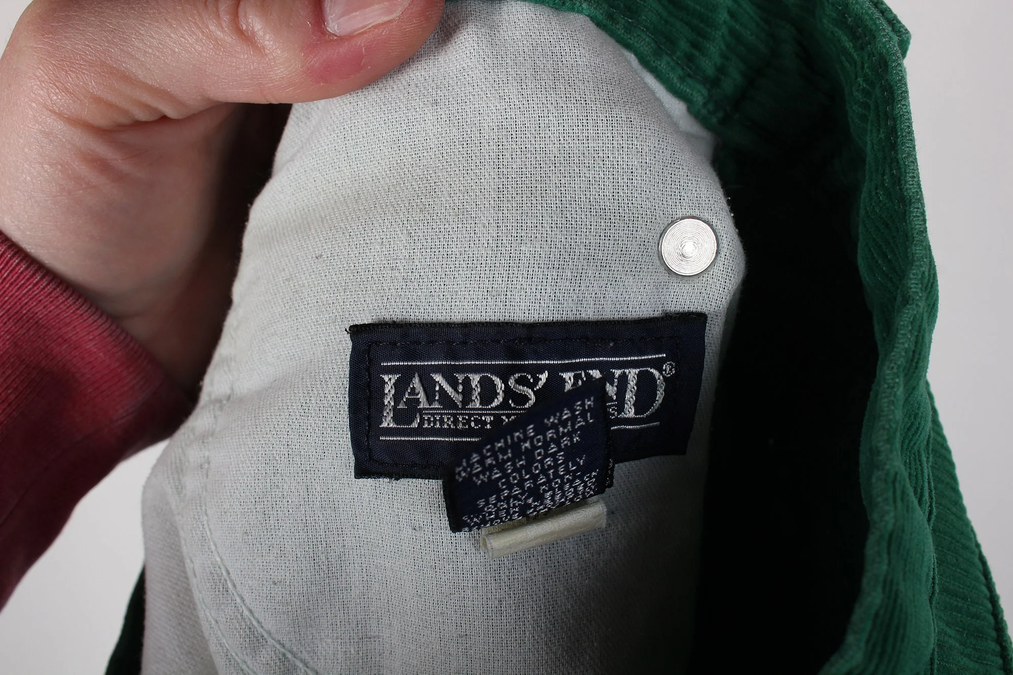 80s Era Land's End Brand Men's Kelly Green Corduroy Pants Trousers by Land's End - Image 2