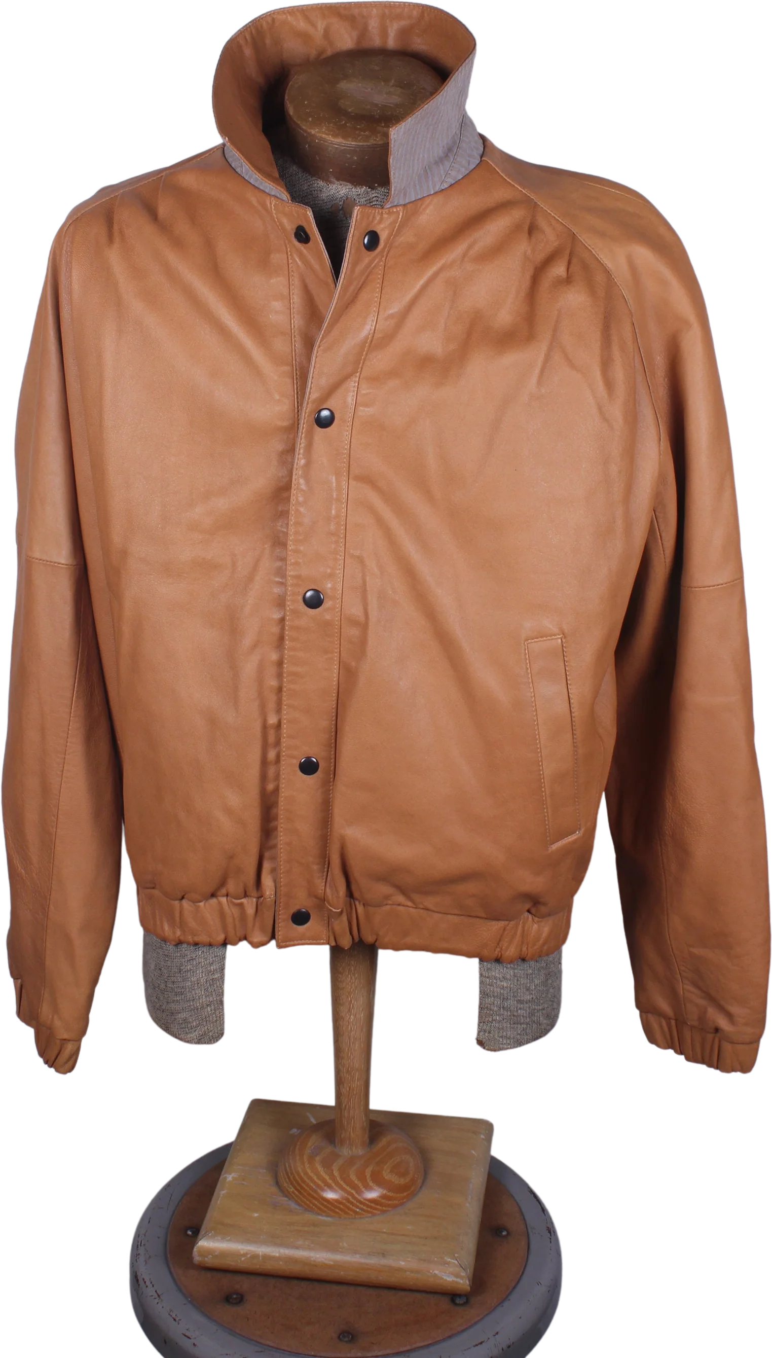 80s Era M Julian Brand Reversible Genuine Leather Members Only Style Mens Bomber Jacket by Julian