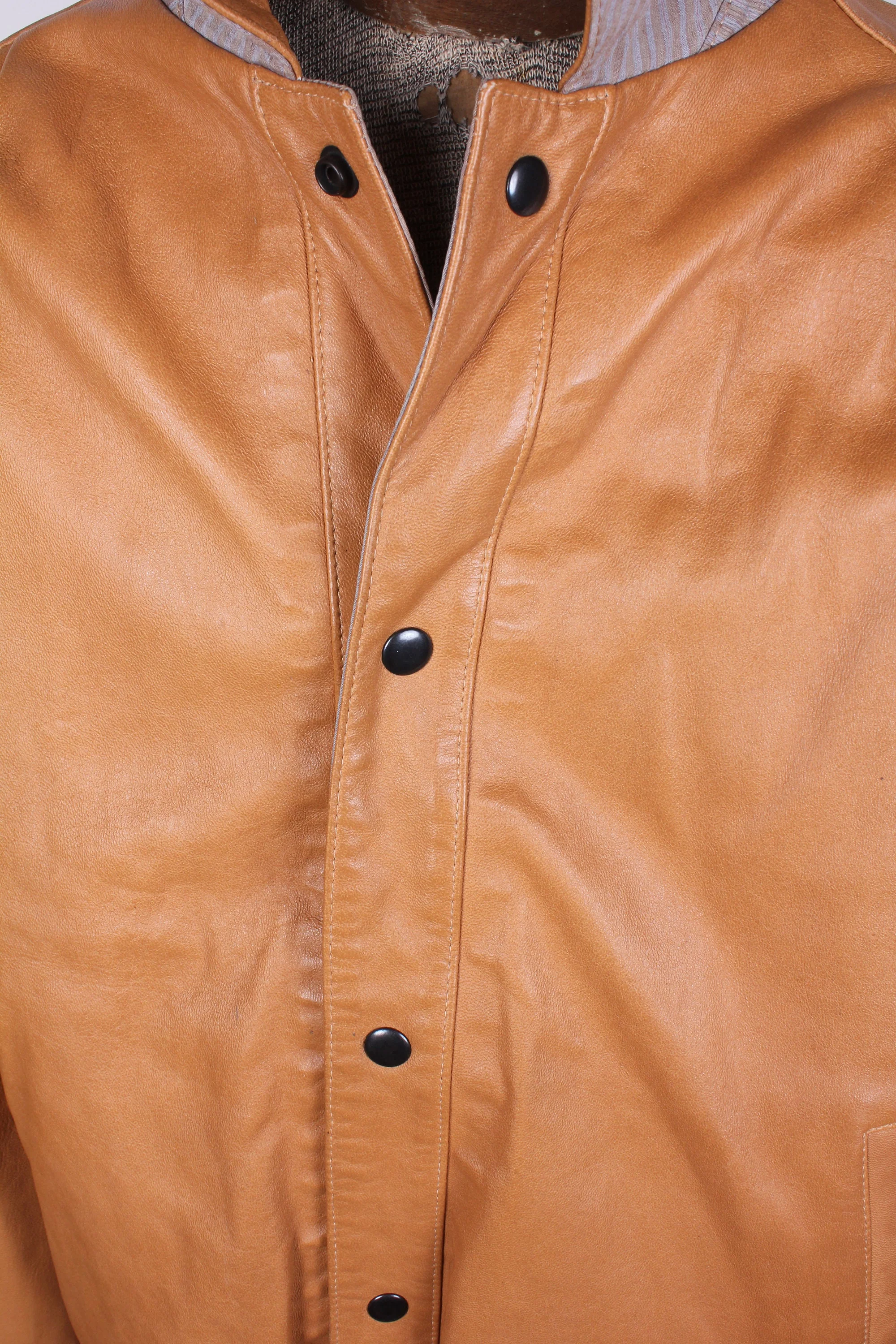 80s Era M Julian Brand Reversible Genuine Leather Members Only Style Mens Bomber Jacket by Julian - Image 5