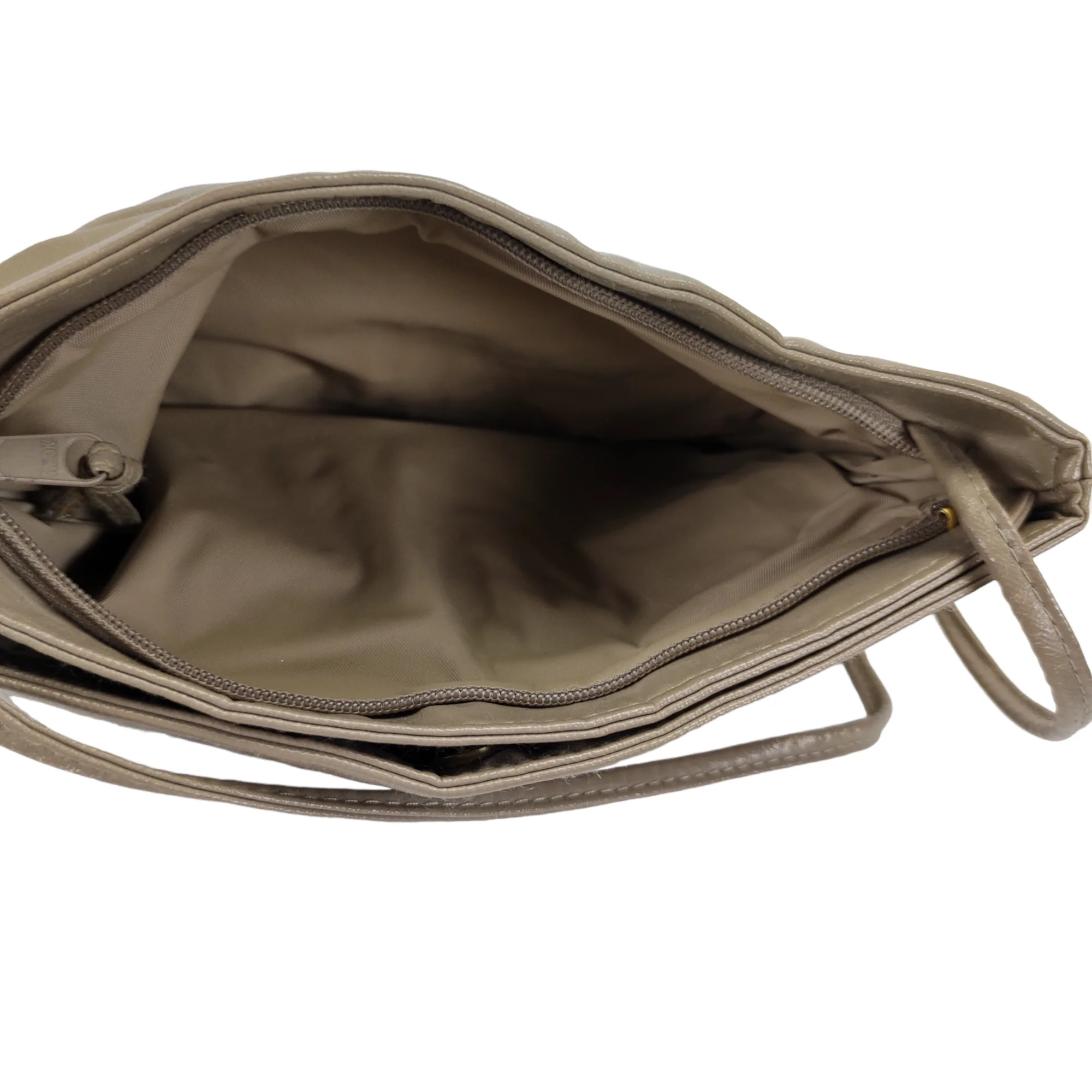 80s Evening Crossbody Bag Beige Faux Leather By Bag Bazaar - Image 10