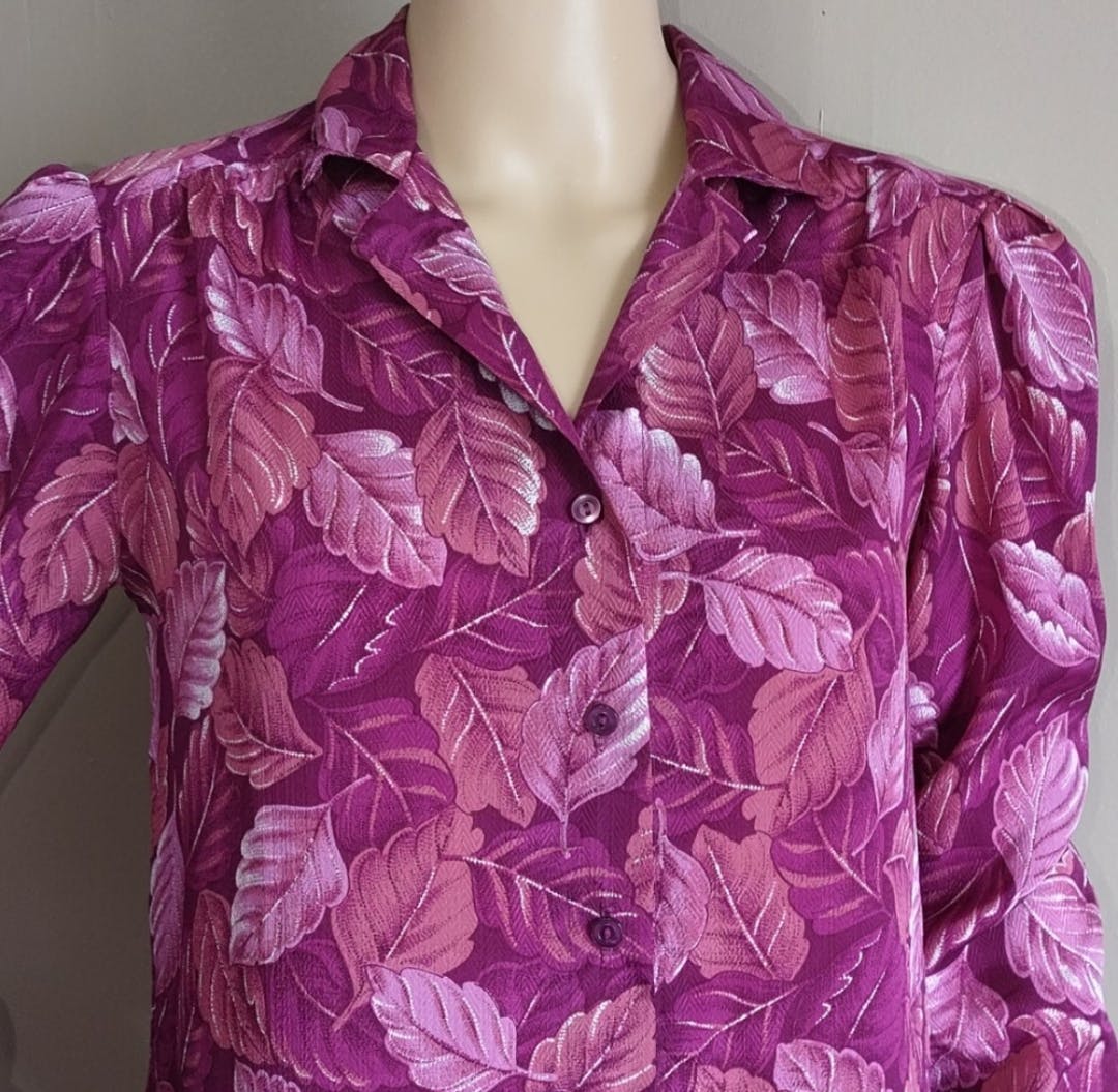 80's Falling Leaves Top by Lykettes - Image 3