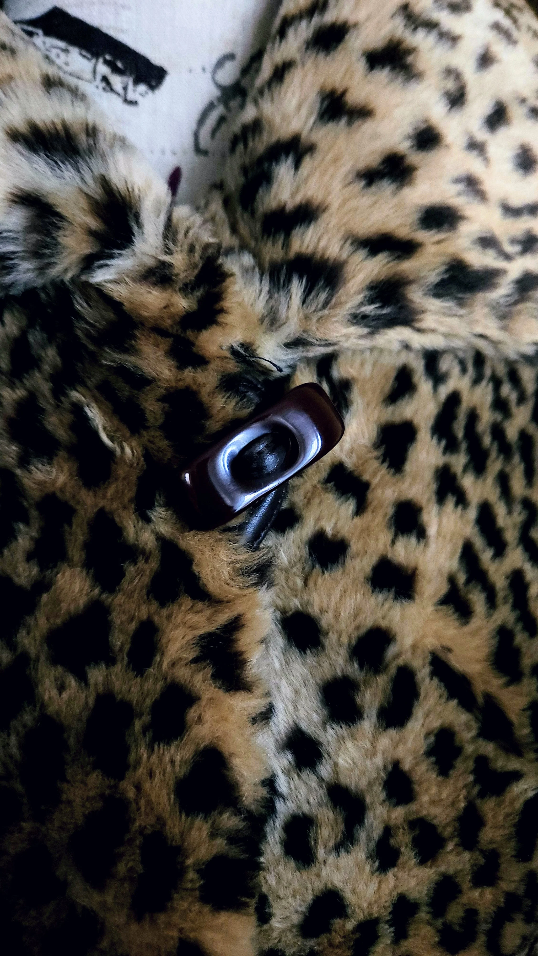 80s Faux Cheetah Fur Plush Jacket By J Percy for Marvin Richards - Image 6
