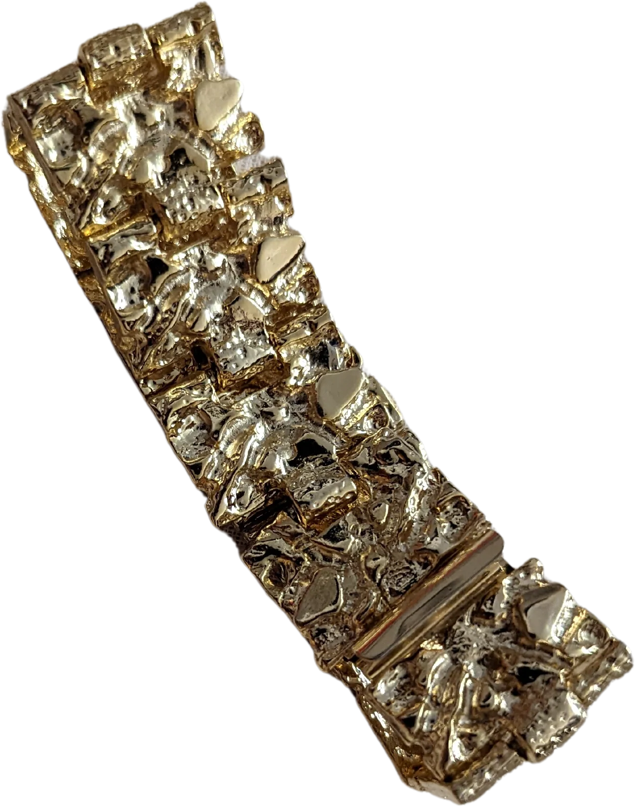 80s Faux Gold Chunky Bracelet