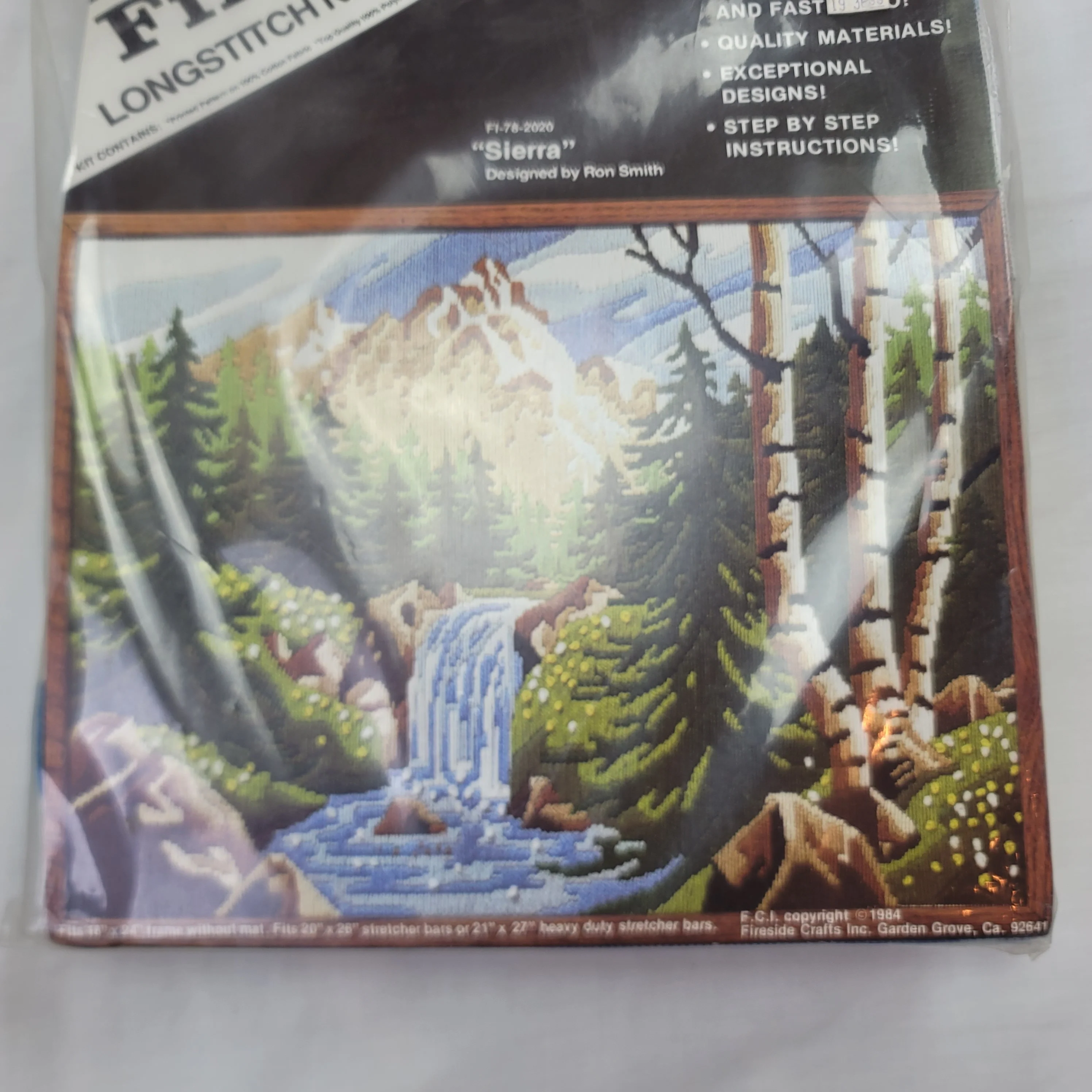 80s Fireside Sierra Longstitch Needlepoint Kit Sealed By Fireside - Image 4
