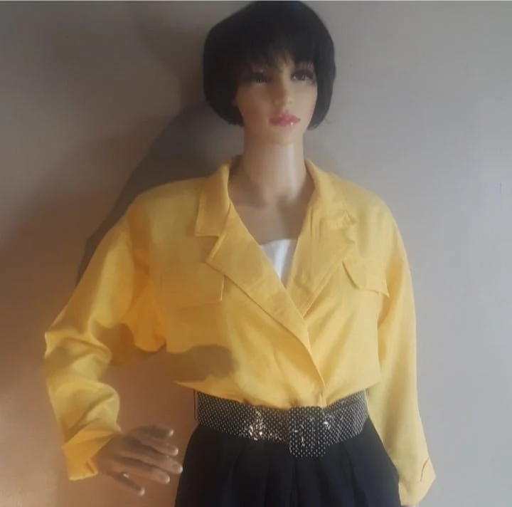 80's Colorblock Belted Dress by First Focus - Image 3