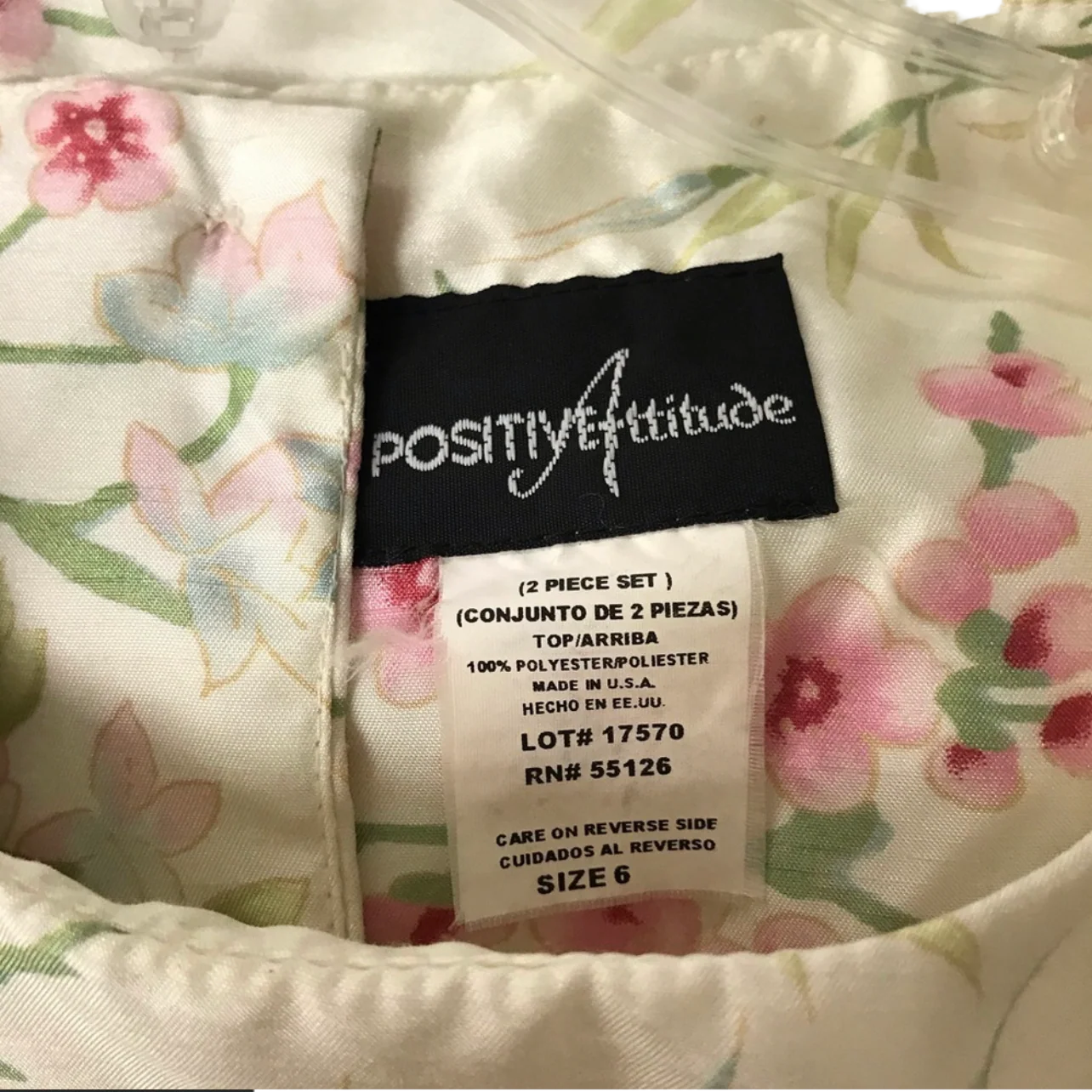 80s Floral Pants Suit By Positive Attitude - Image 2