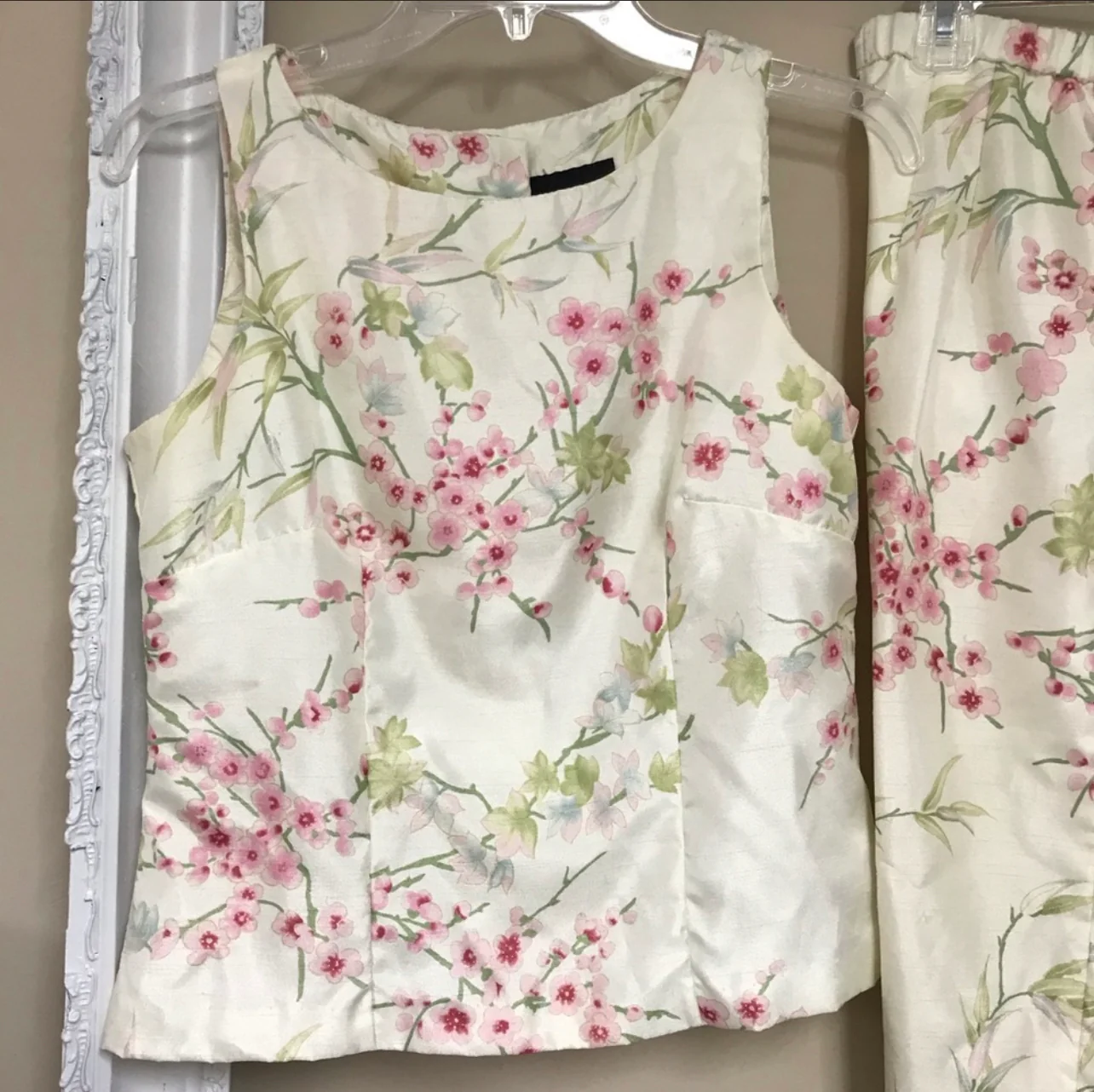 80s Floral Pants Suit By Positive Attitude - Image 3