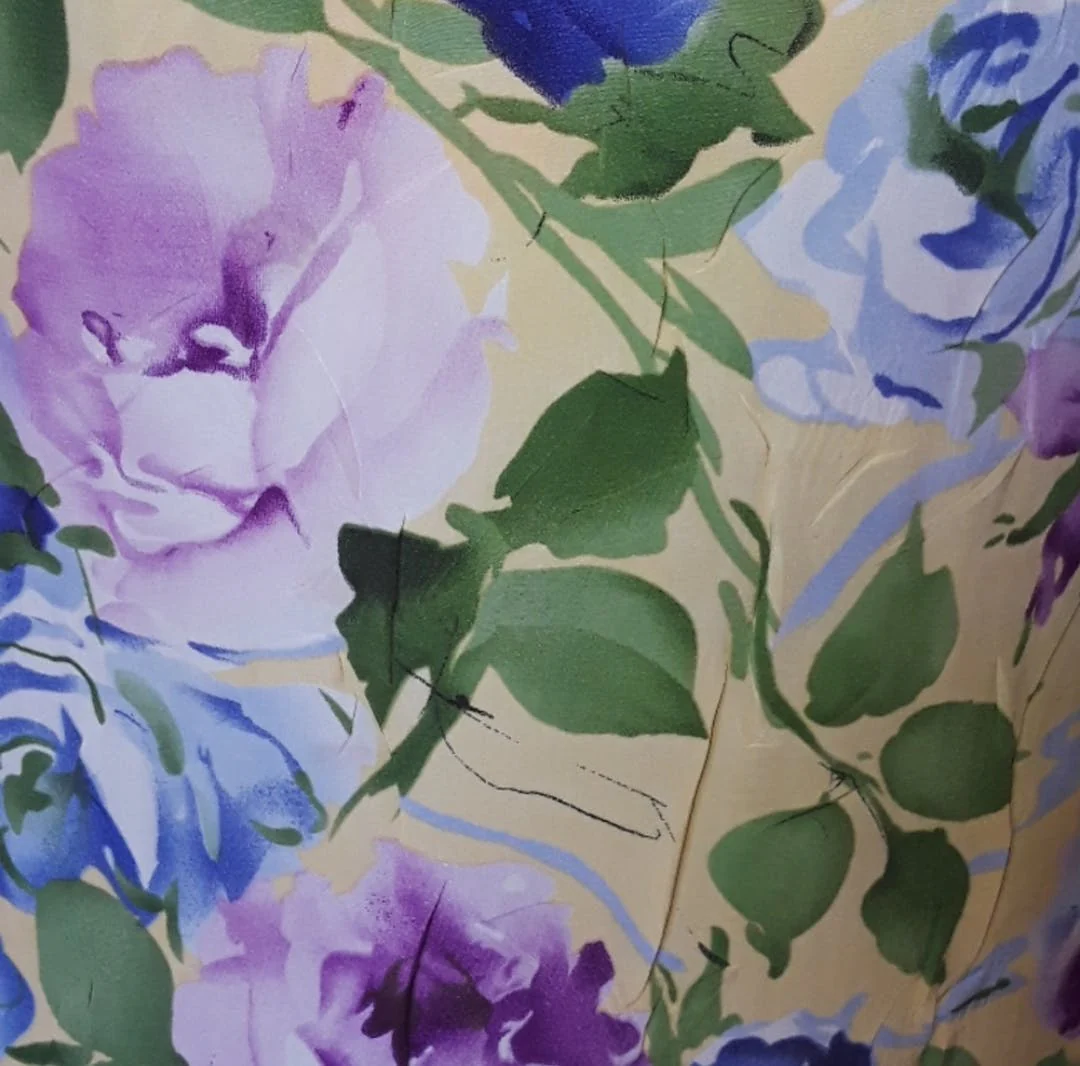 80's Floral Shift Dress - Image 4