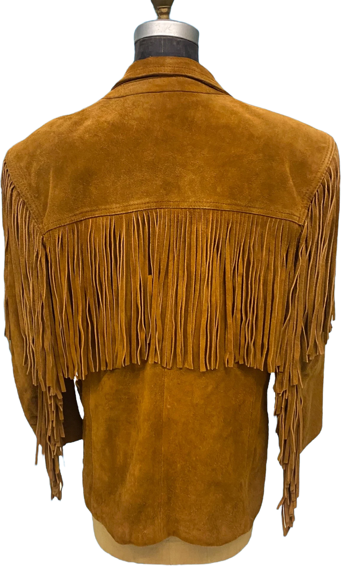 80s Fringed Brown Suede Leather Western Cowgirl Jacket By Winlit - Image 2