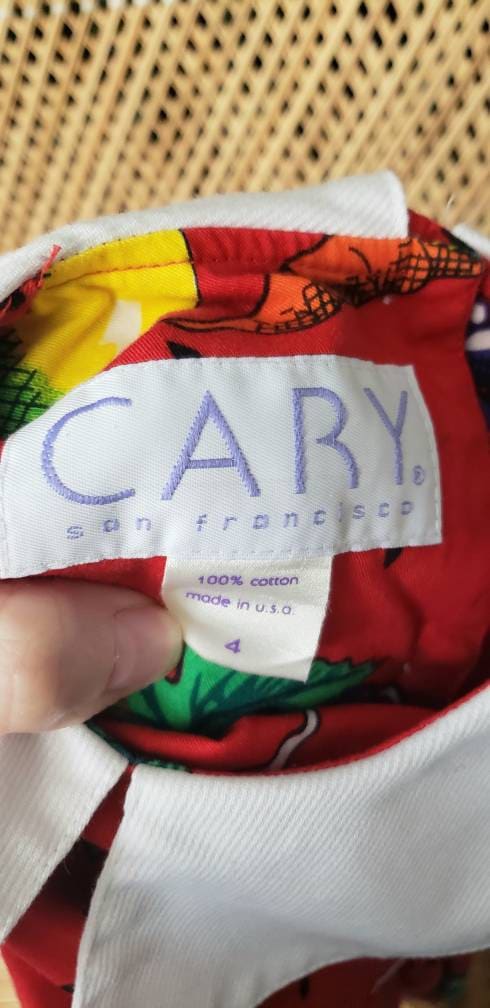 80s Fruits and Veggies Dress 4t by Cary San Francisco - Image 8