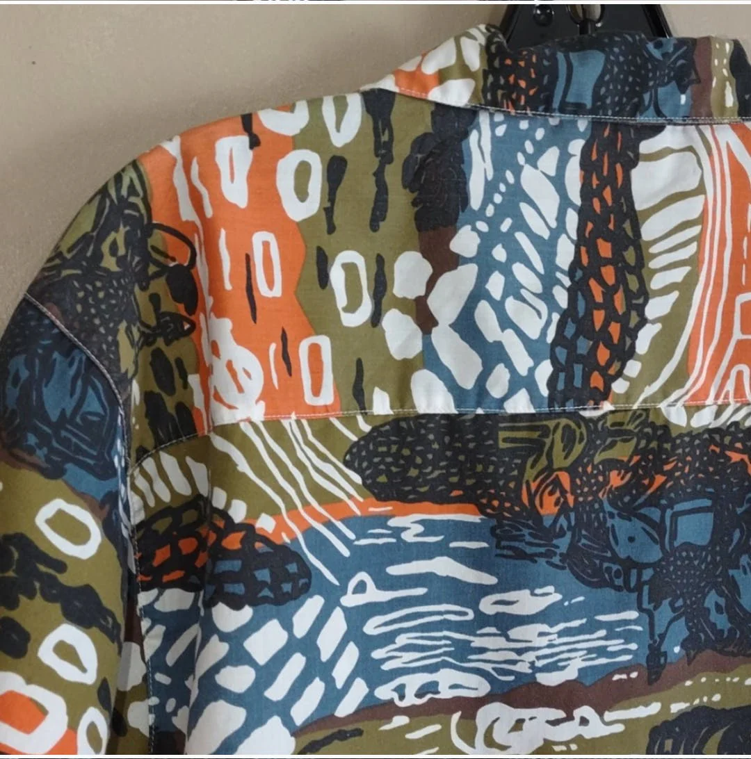 80's Funky Graphic Print Shirt by Rep'age - Image 5