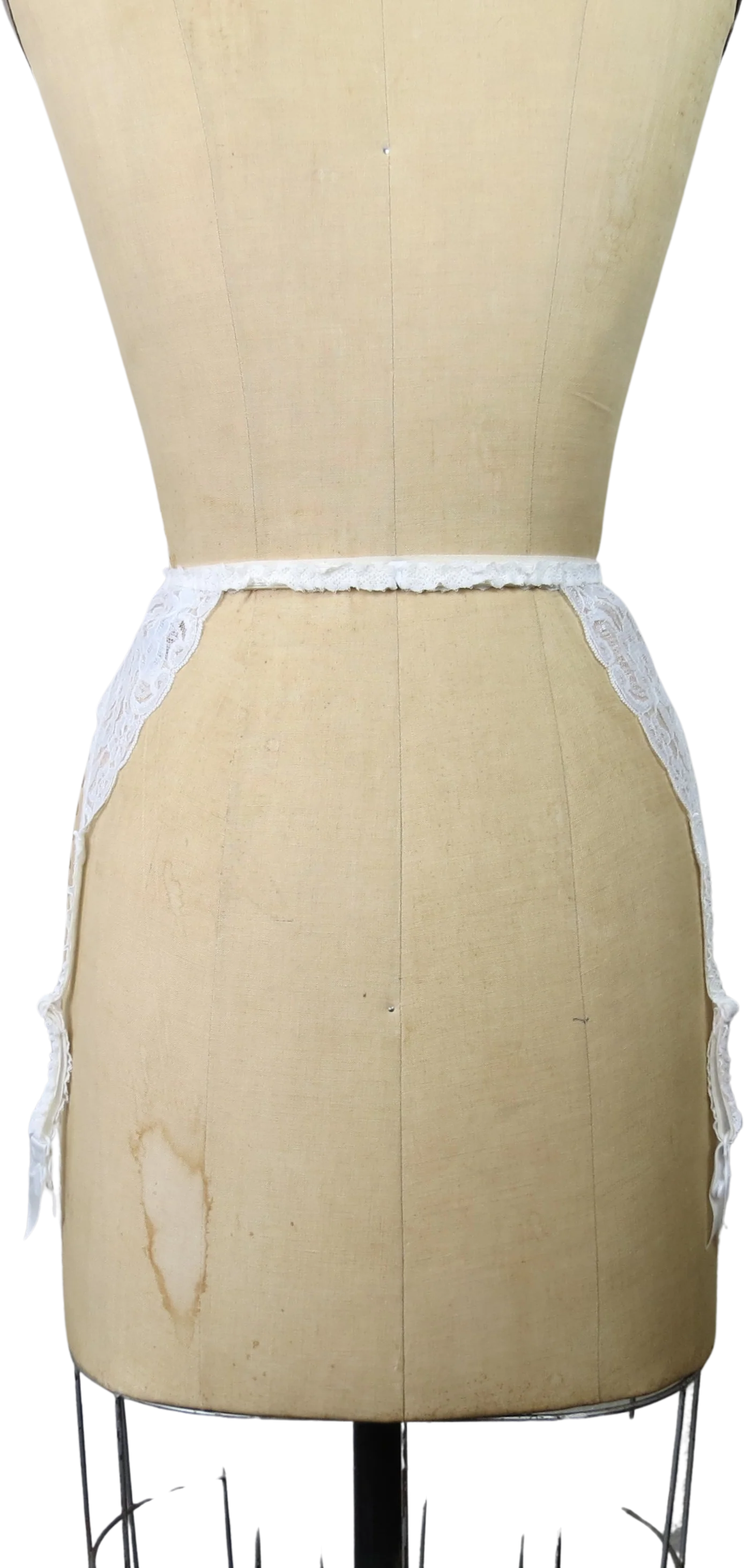 80s Garter Belt White Lace Designer Bridal Wedding Sm By Christian Dior - Image 2