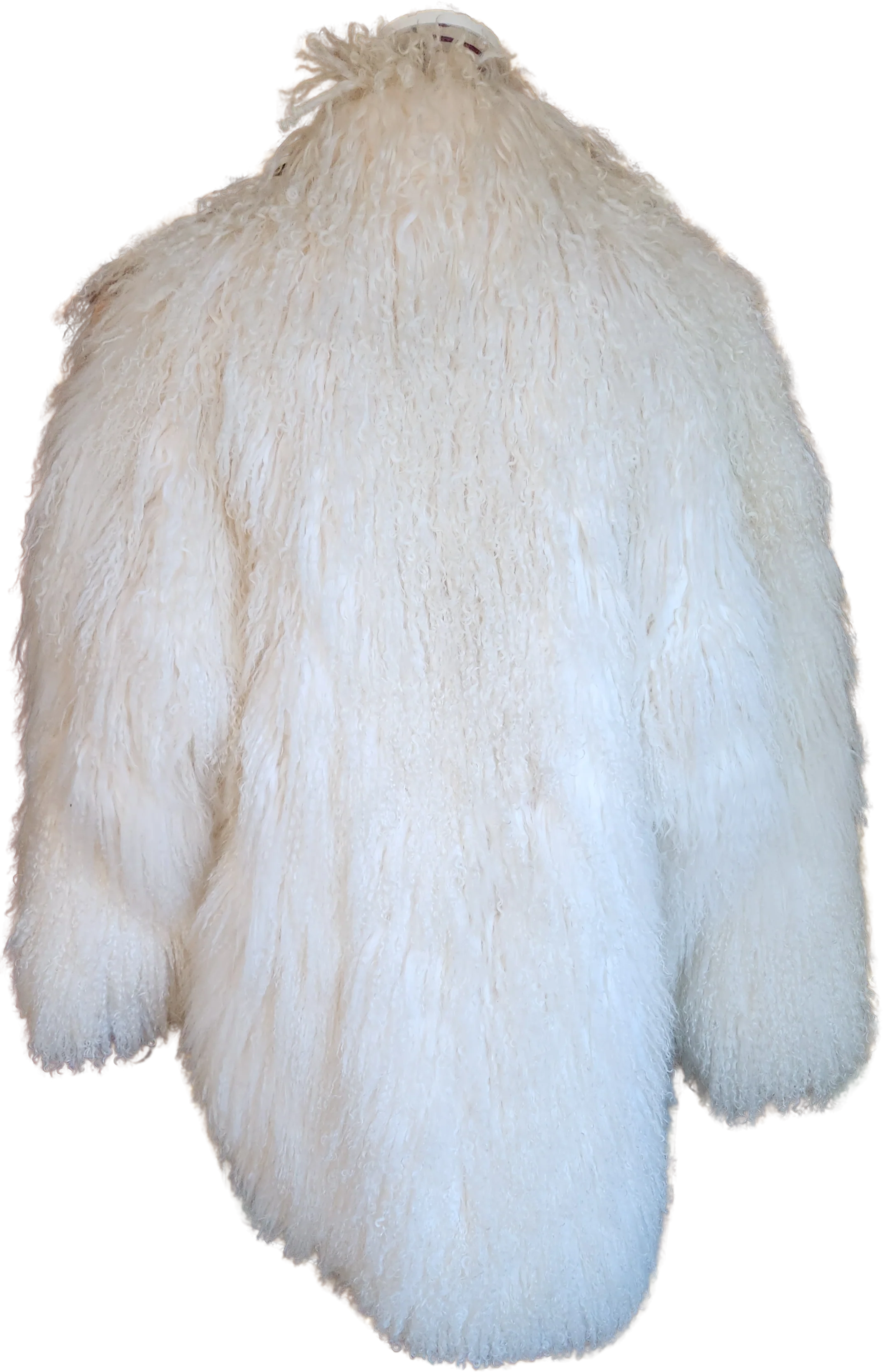 80s Genuine Tibetan Lamb White Fur Coat By Wilsons Furs - Image 2