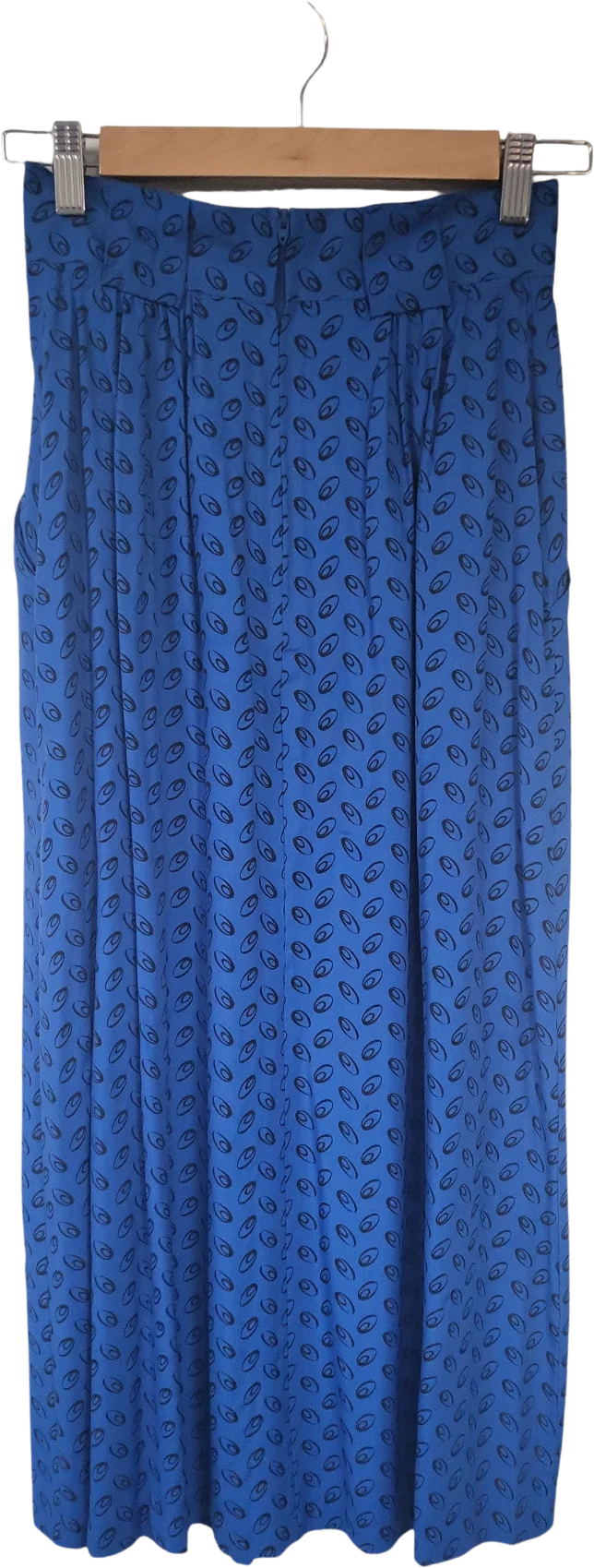 80s Geometric Midi Pleat Skirt By Christine David