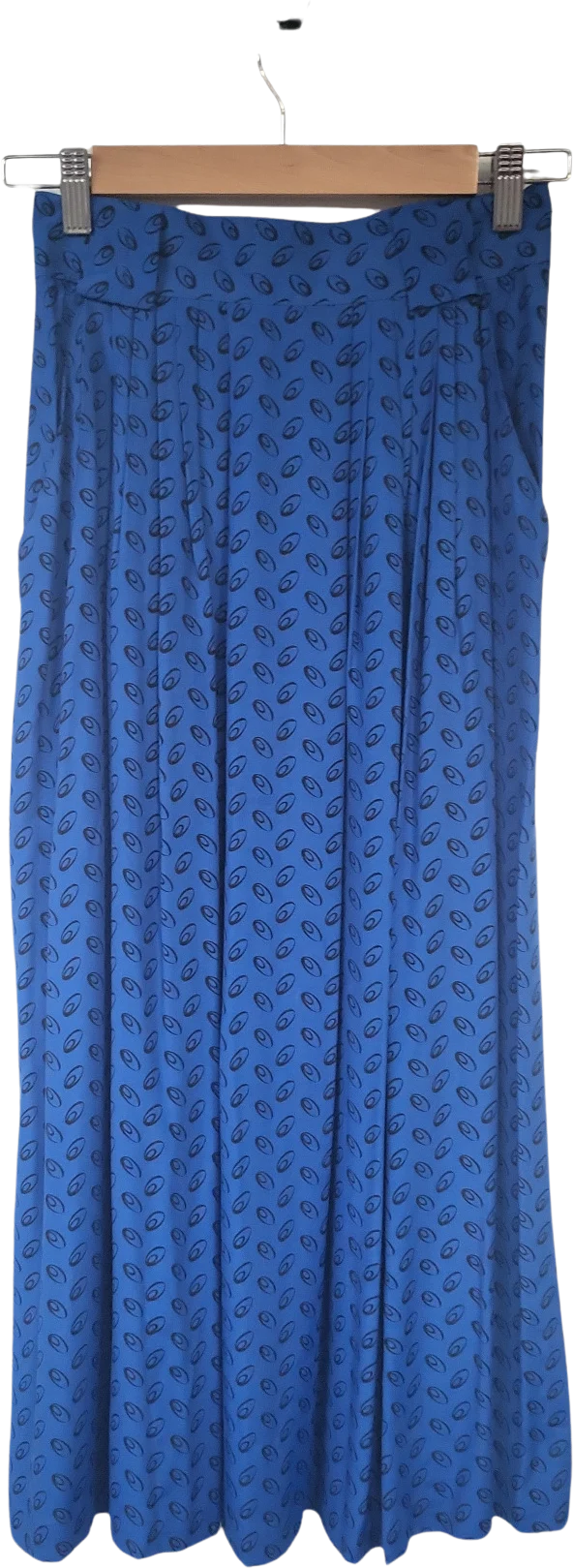 80s Geometric Midi Pleat Skirt By Christine David - Image 2