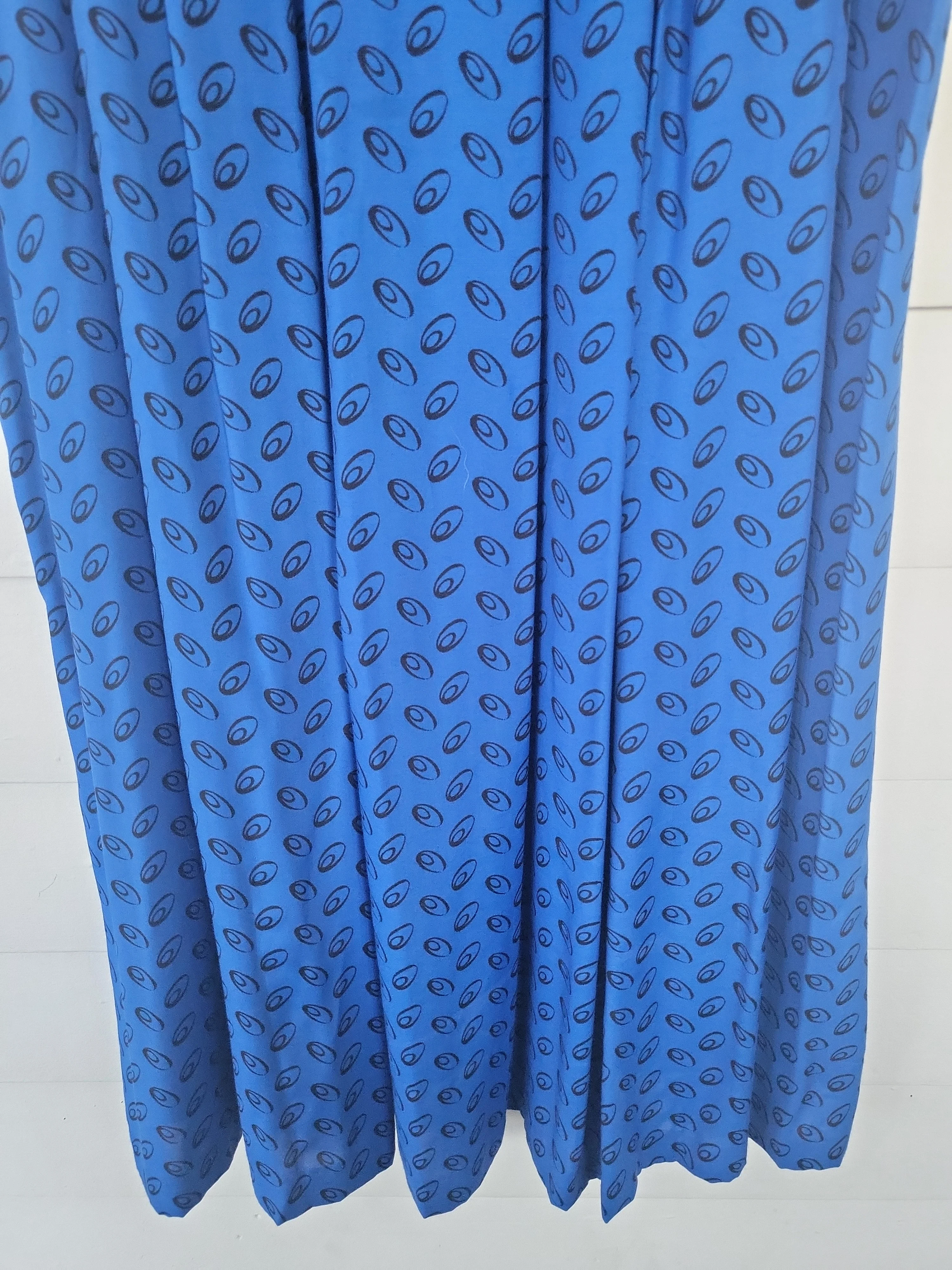 80s Geometric Midi Pleat Skirt By Christine David - Image 6