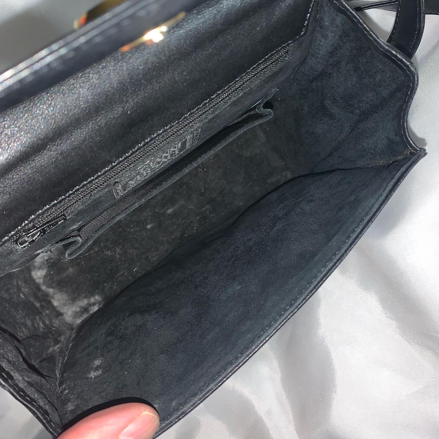 80s Gianni Versace Couture Black Calfskin Shoulderbag By Gianni Versace - Image 11