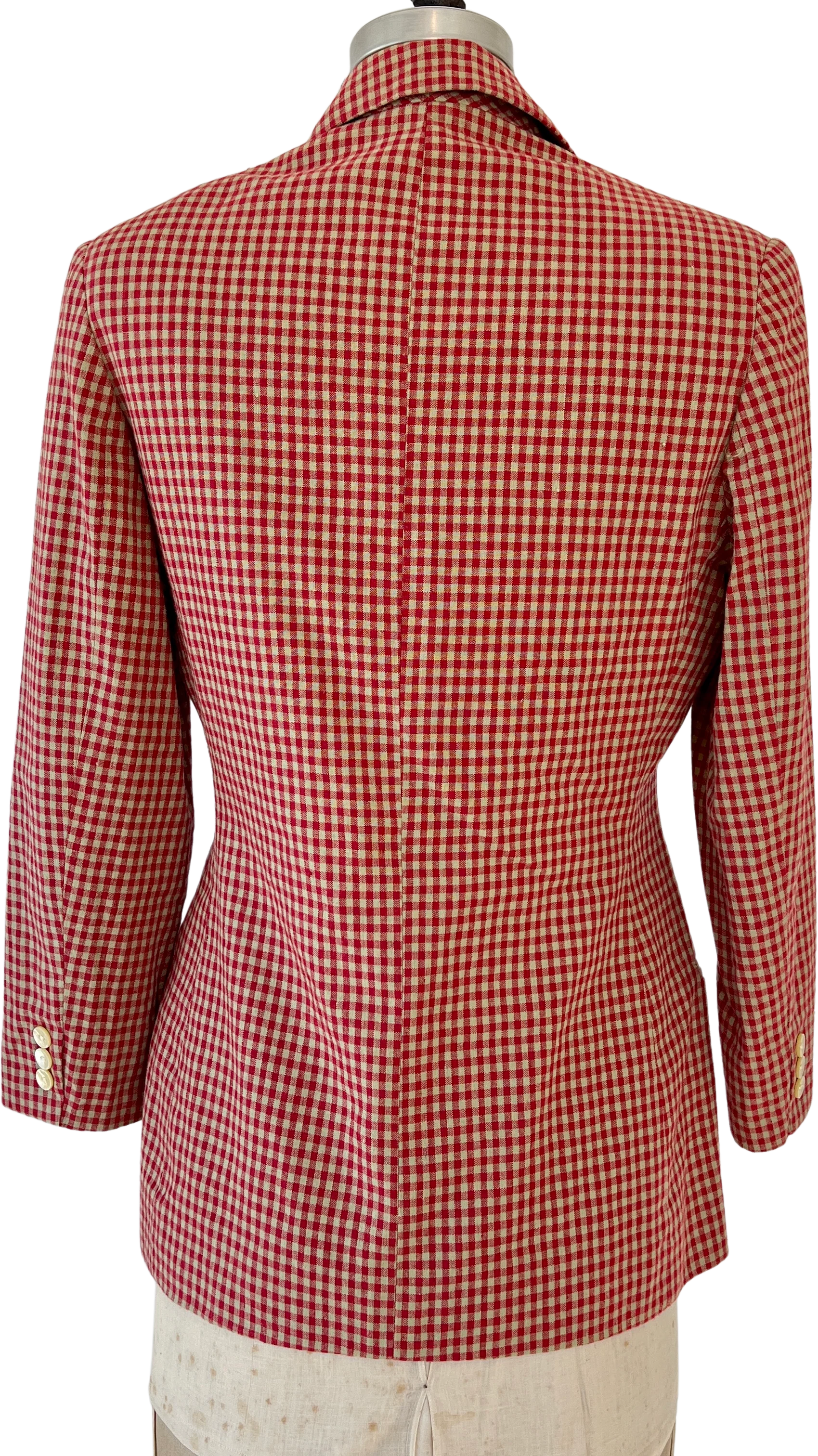 80s Gingham Blazer By Gap - Image 2