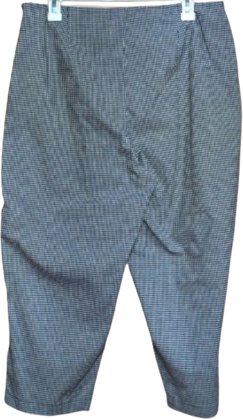 80s Gingham Print Cotton Spandex Crop Pants By Rebecca Malone - Image 2