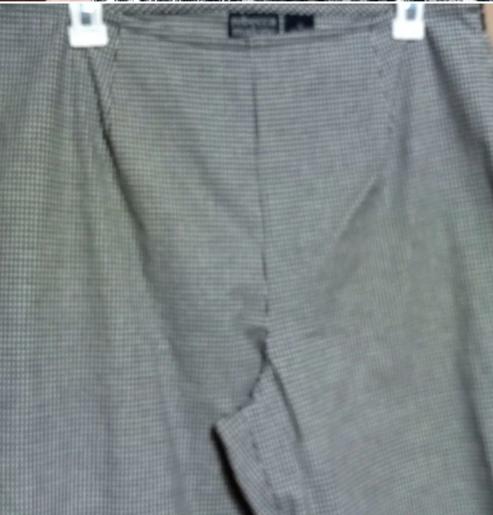 80s Gingham Print Cotton Spandex Crop Pants By Rebecca Malone - Image 4