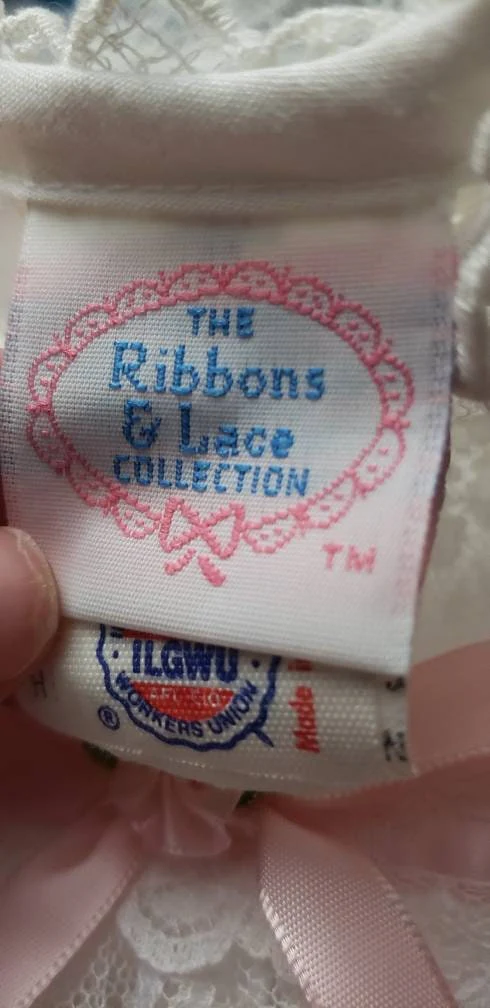 80s Girls White Lace Dress 6m by The Ribbons & Lace Collection - Image 7