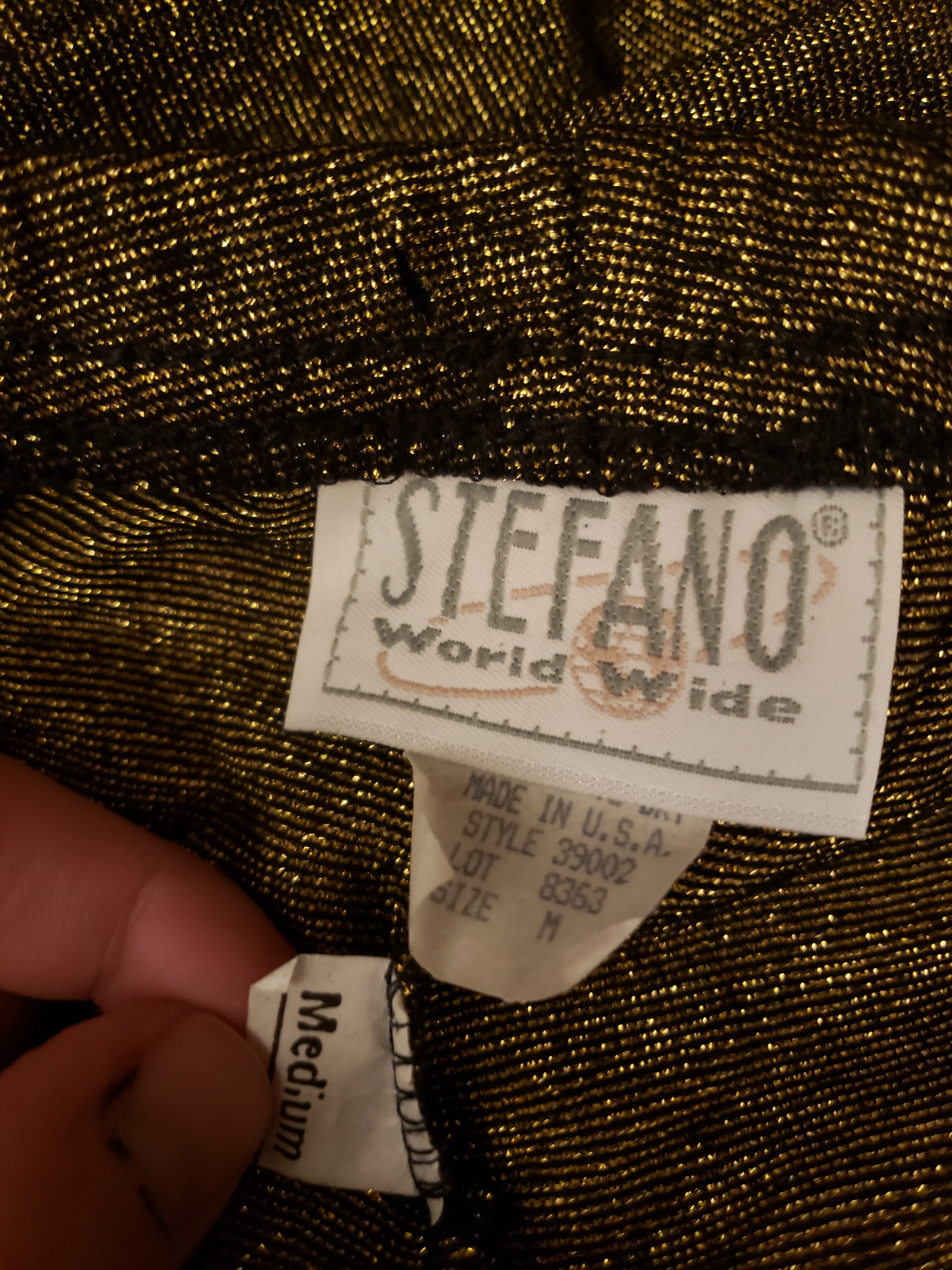 80s Gold And Black Stirrup Leggings By Stefano - Image 3