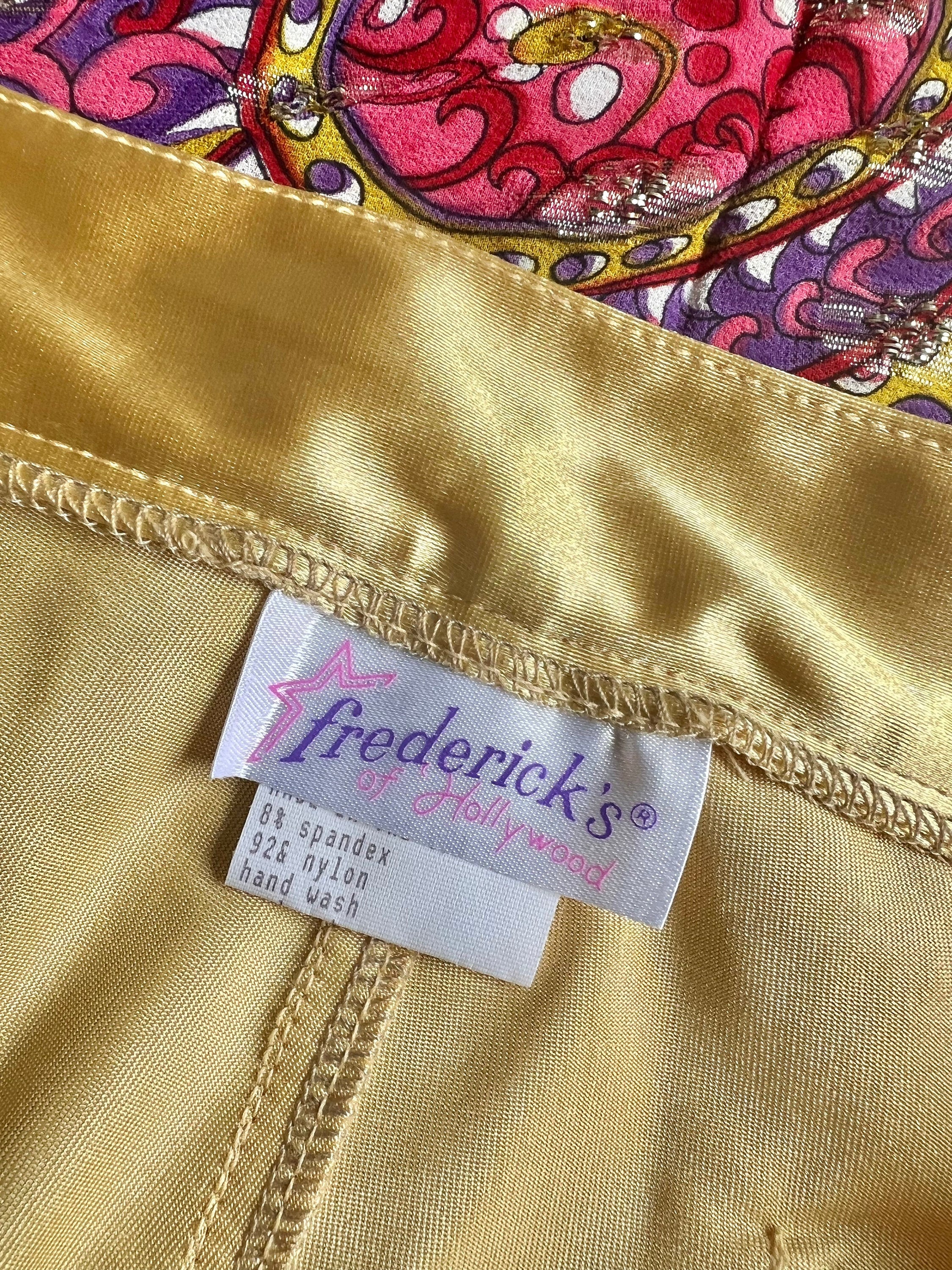 80s Gold Frederick’s of Hollywood Shiny Disco Pants Tapered Leg by Frederick’s of Hollywood - Image 4