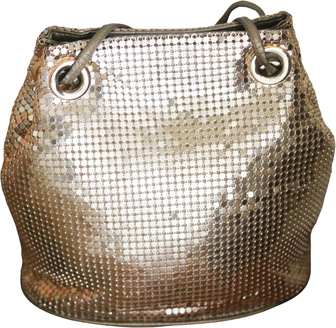 80s Gold Mesh Handbag - Image 2