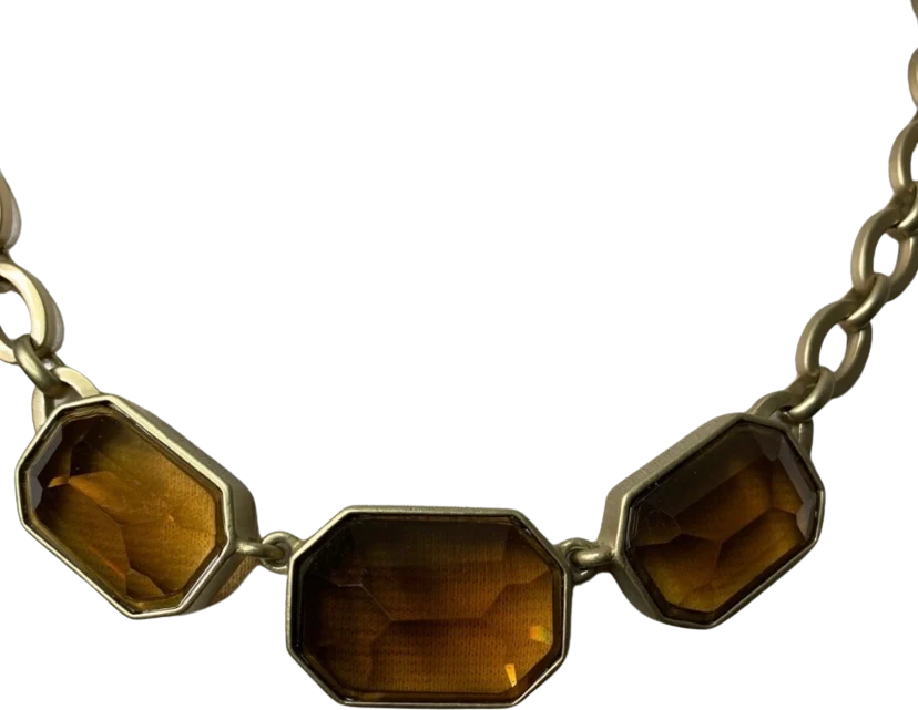 80s Goldtone Necklace By Anne Kleine - Image 2