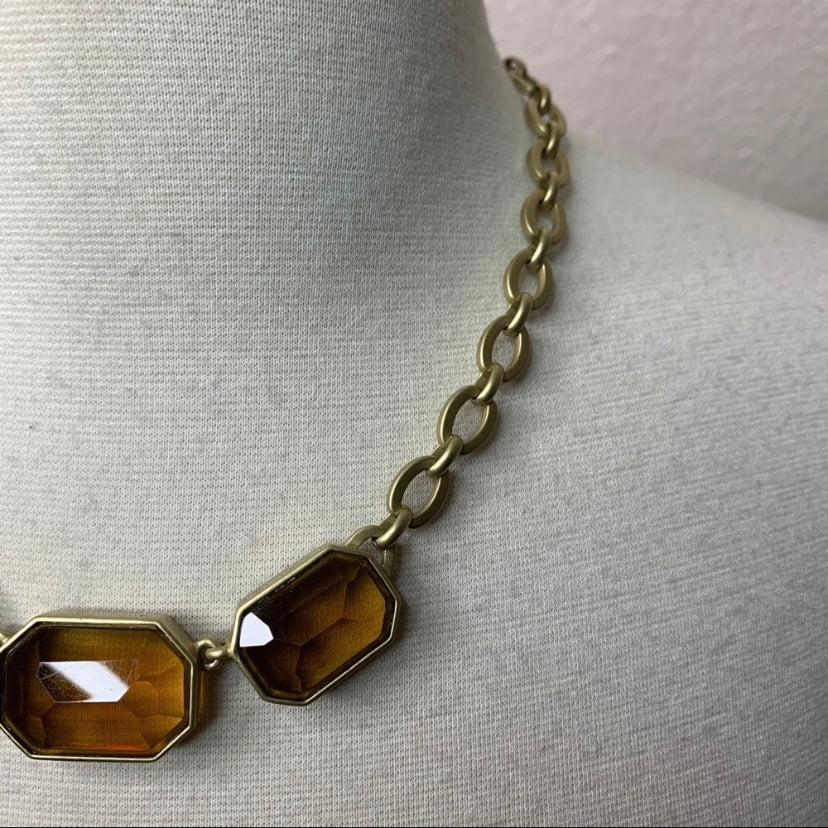 80s Goldtone Necklace By Anne Kleine - Image 3