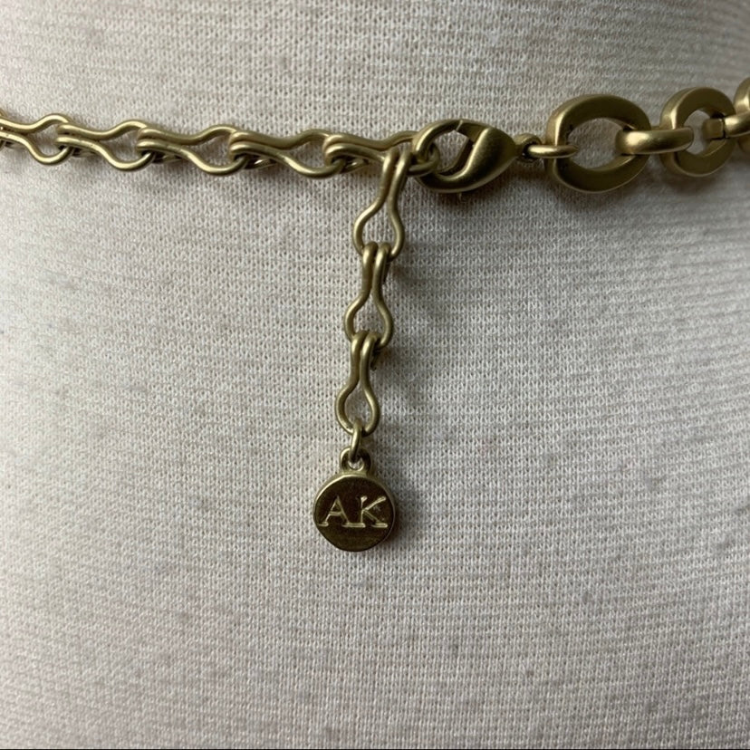 80s Goldtone Necklace By Anne Kleine - Image 4
