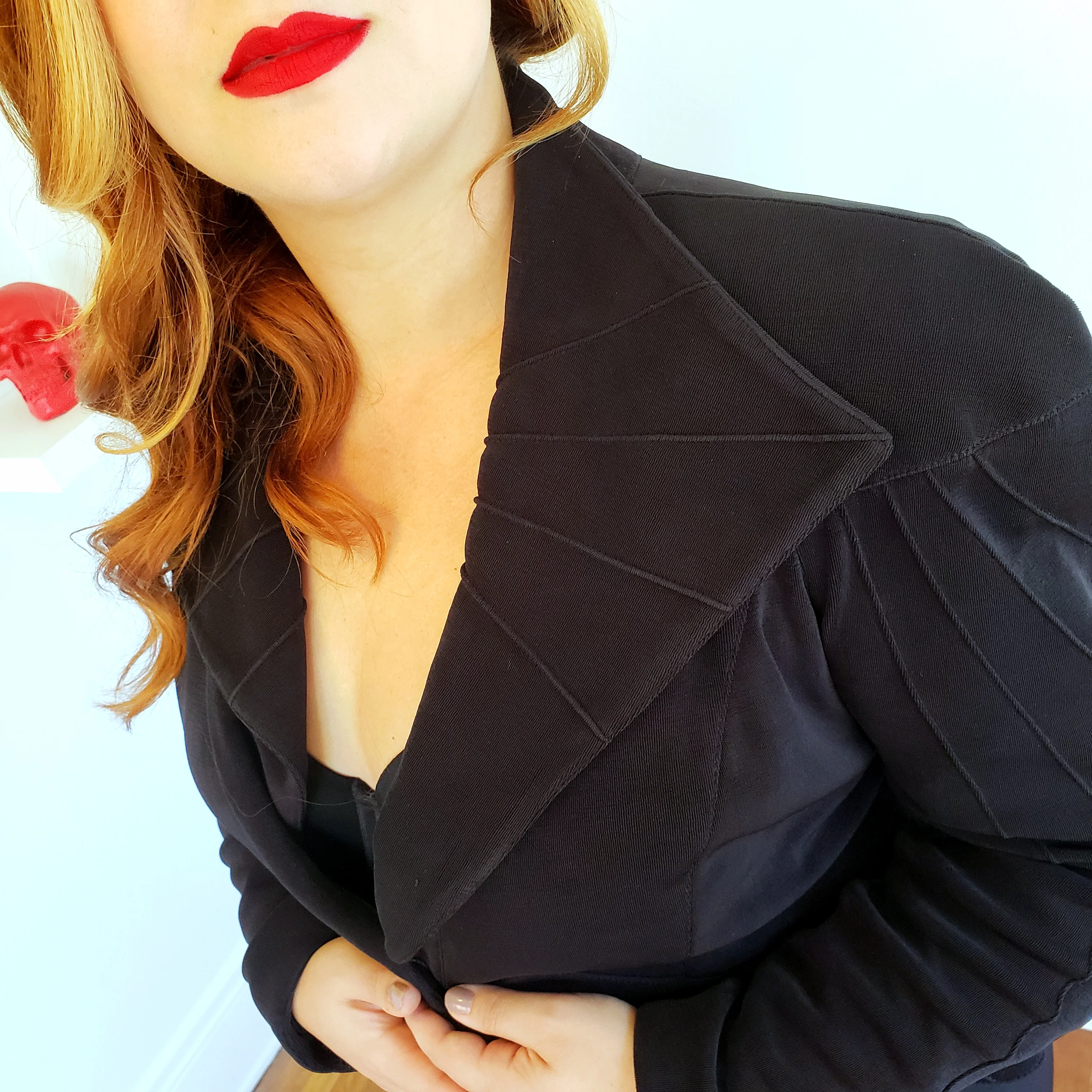 80s Goth Glam Suit Skirt Set - Image 5