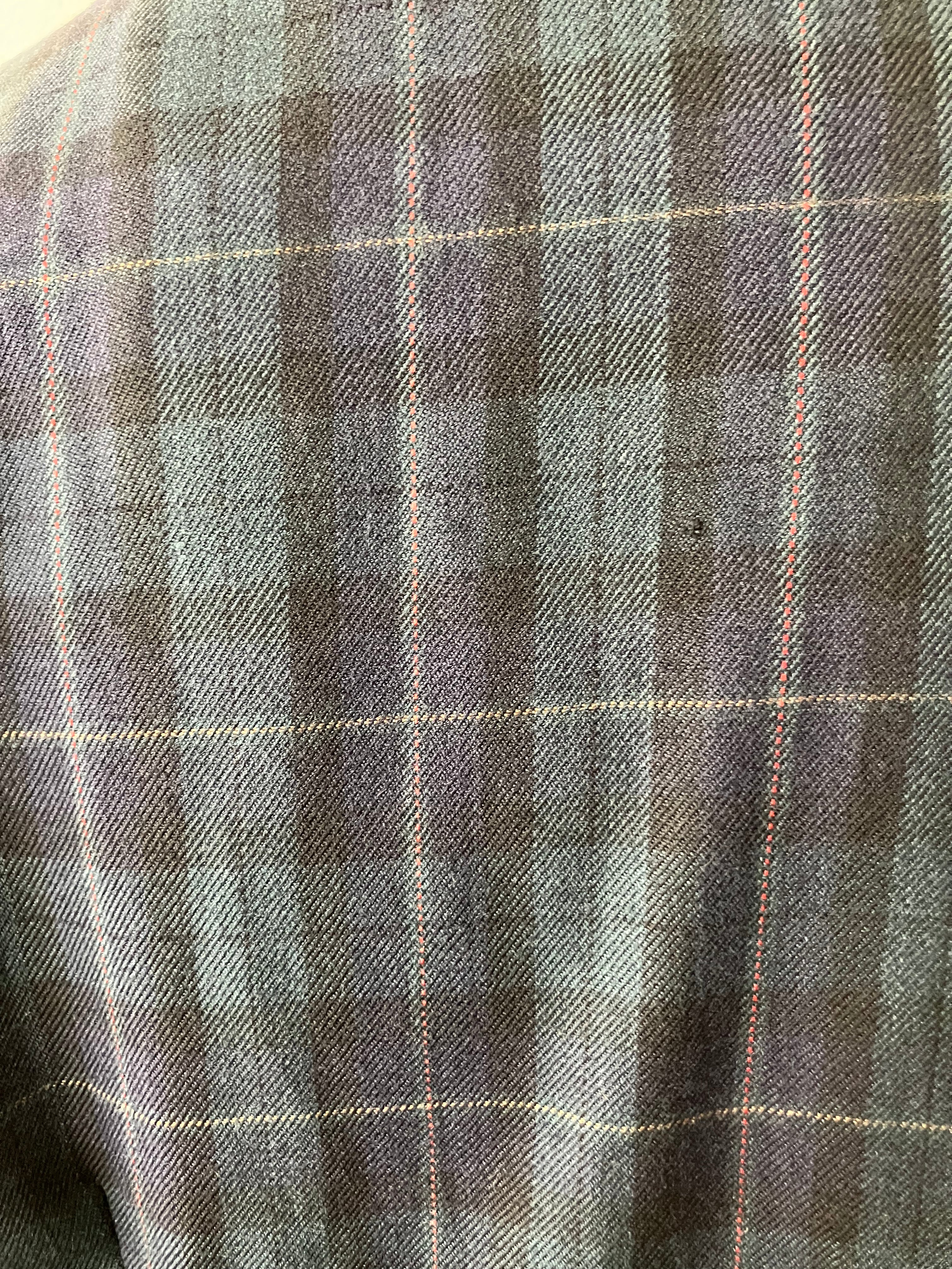 80s Green And Blue Tartan Plaid Midi Dress By Whirlaway Frocks - Image 12