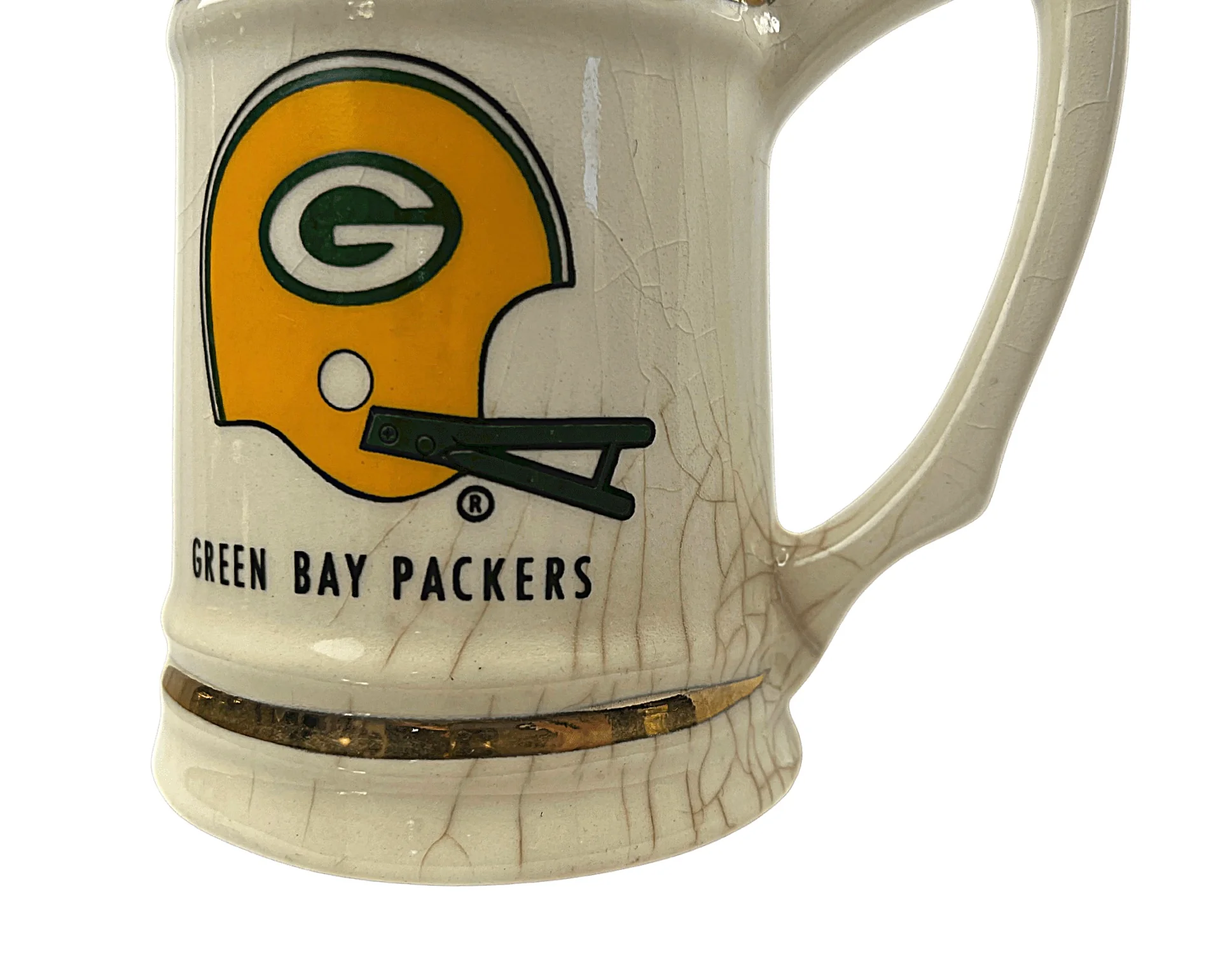 80s Green Bay Packers Football Large Beer Stein 24oz - Image 6