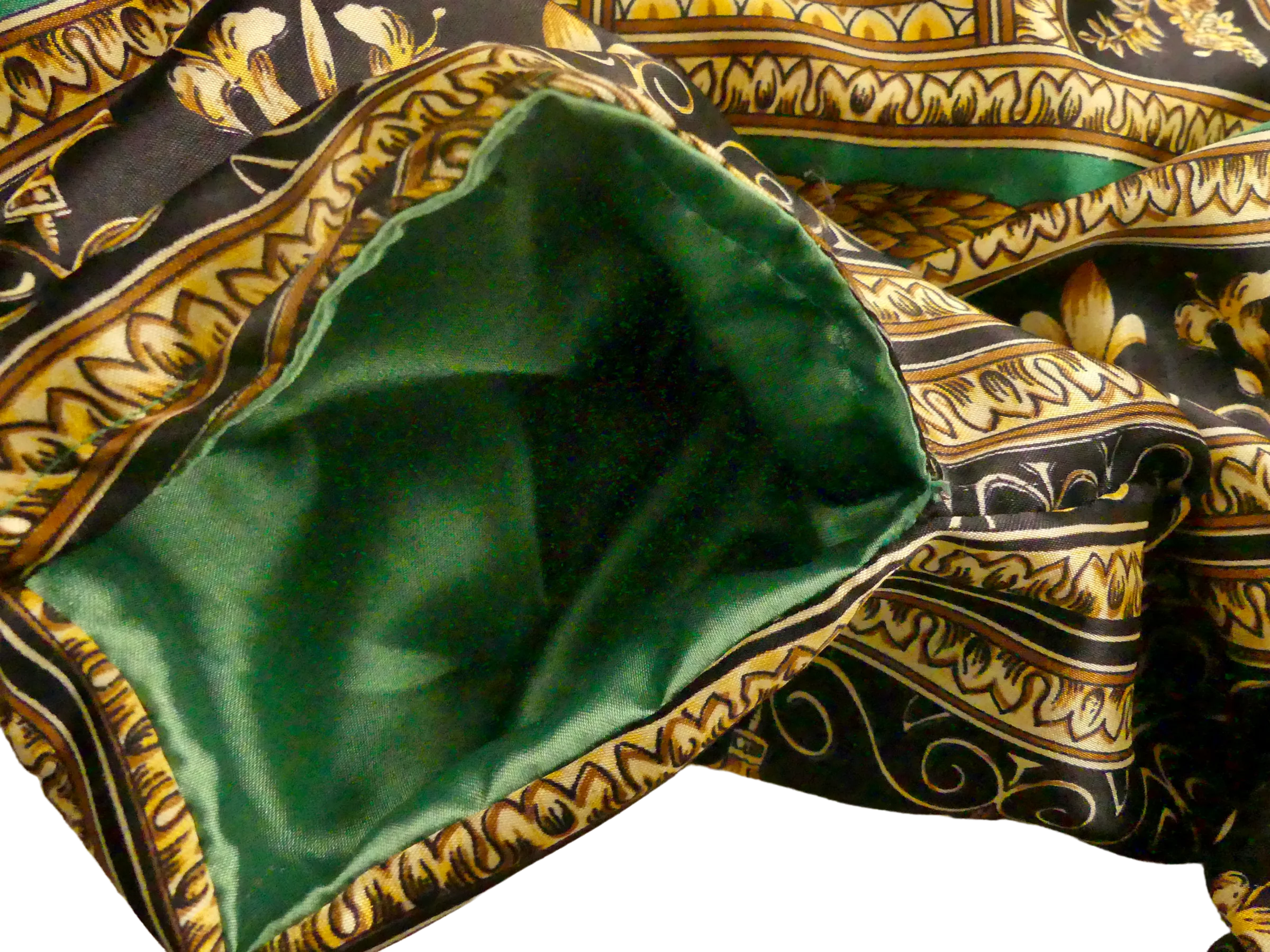 80s Green Black And Gold Bomber Jacket By Super Collection - Image 5