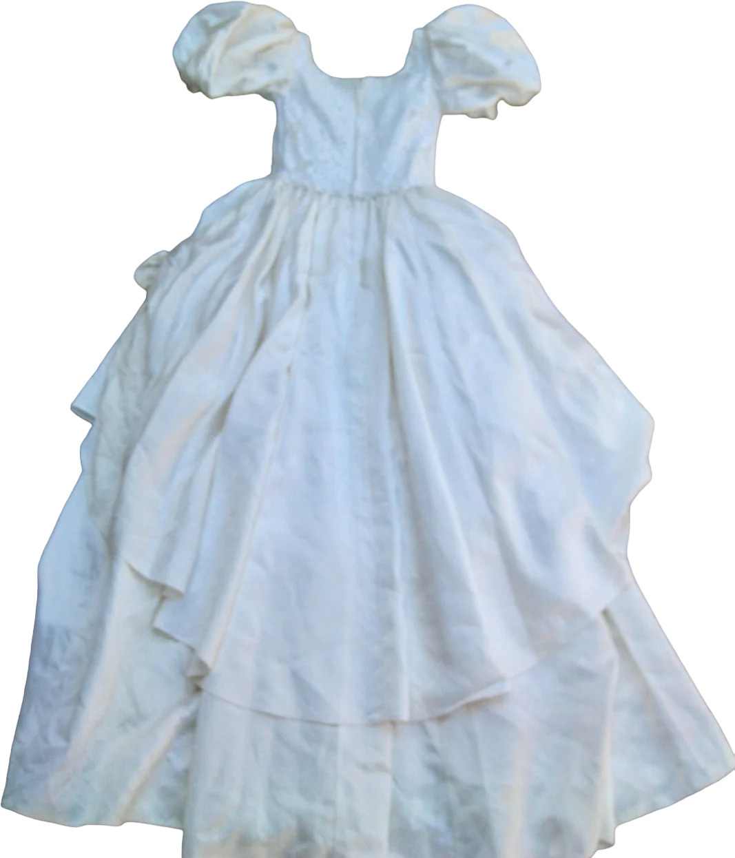 80s Gunne Sax Wedding Dress Sz 7 Cream Satin Lace Usa By Jessica McClintock - Image 2