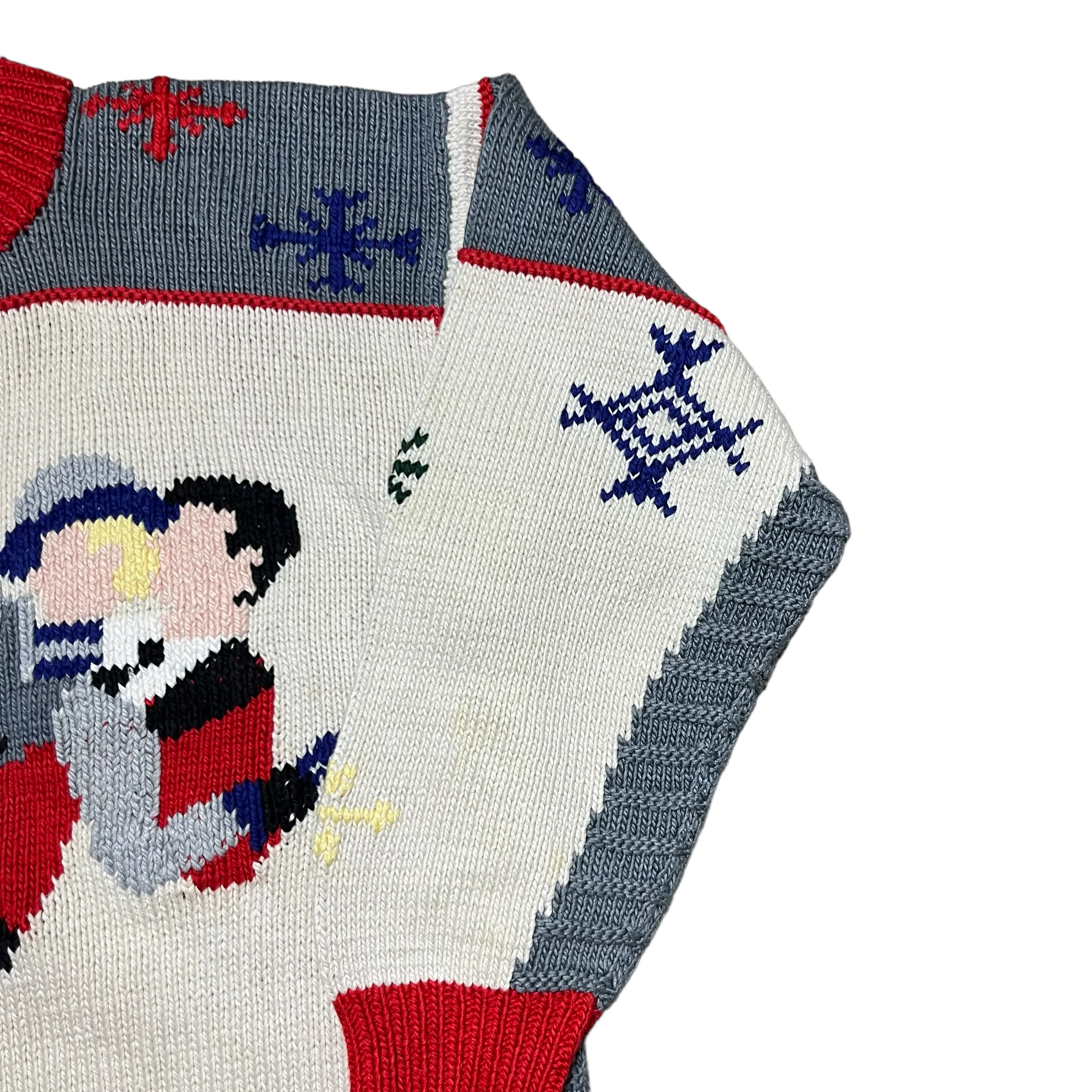 80s Handknit Winter Skii Sweater By Berek - Image 3