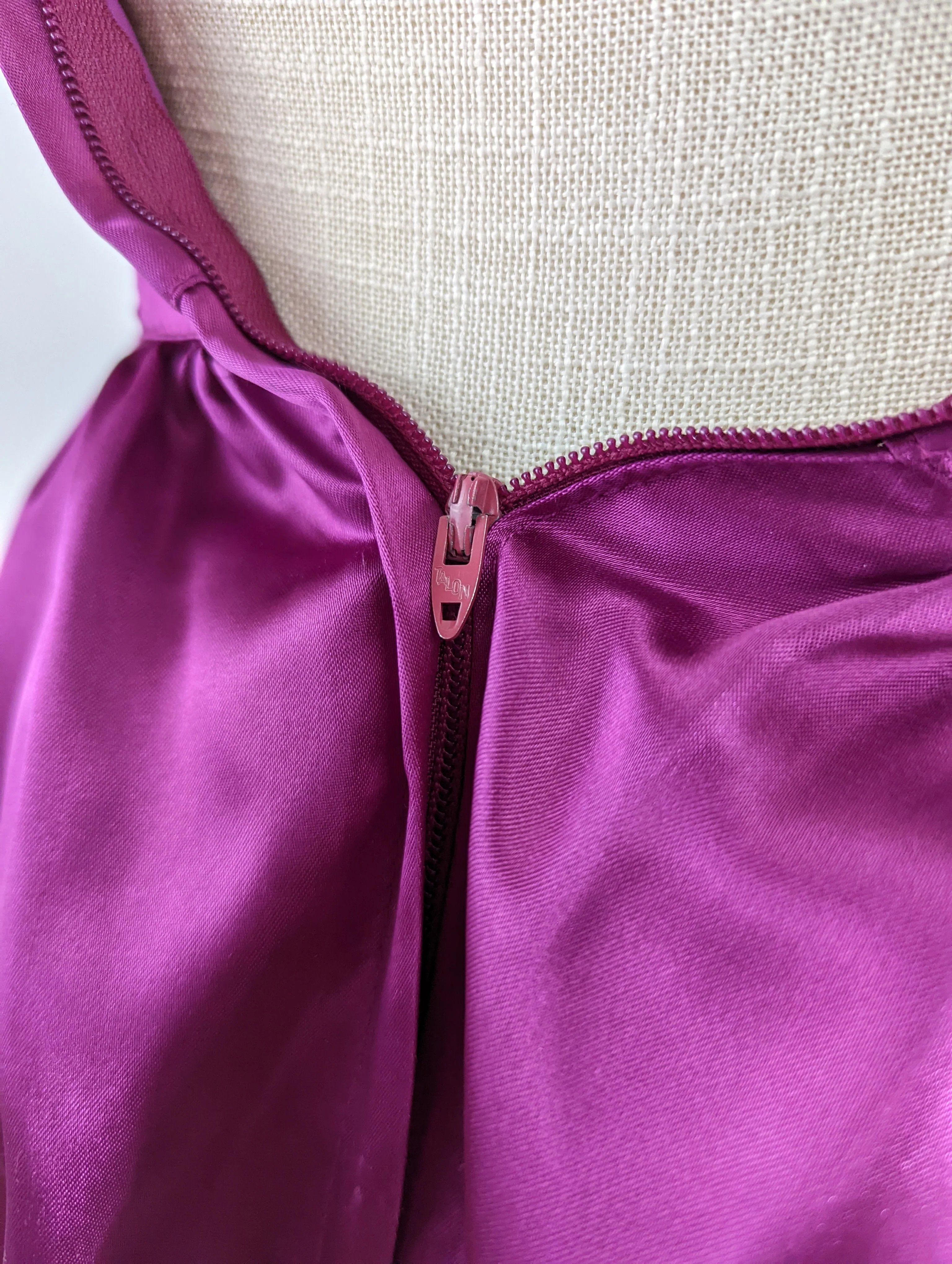 80s Heart Shaped Strapless Gunne Sax Rosette and Ruffle Prom Dress by Jessica McClitock - Image 5
