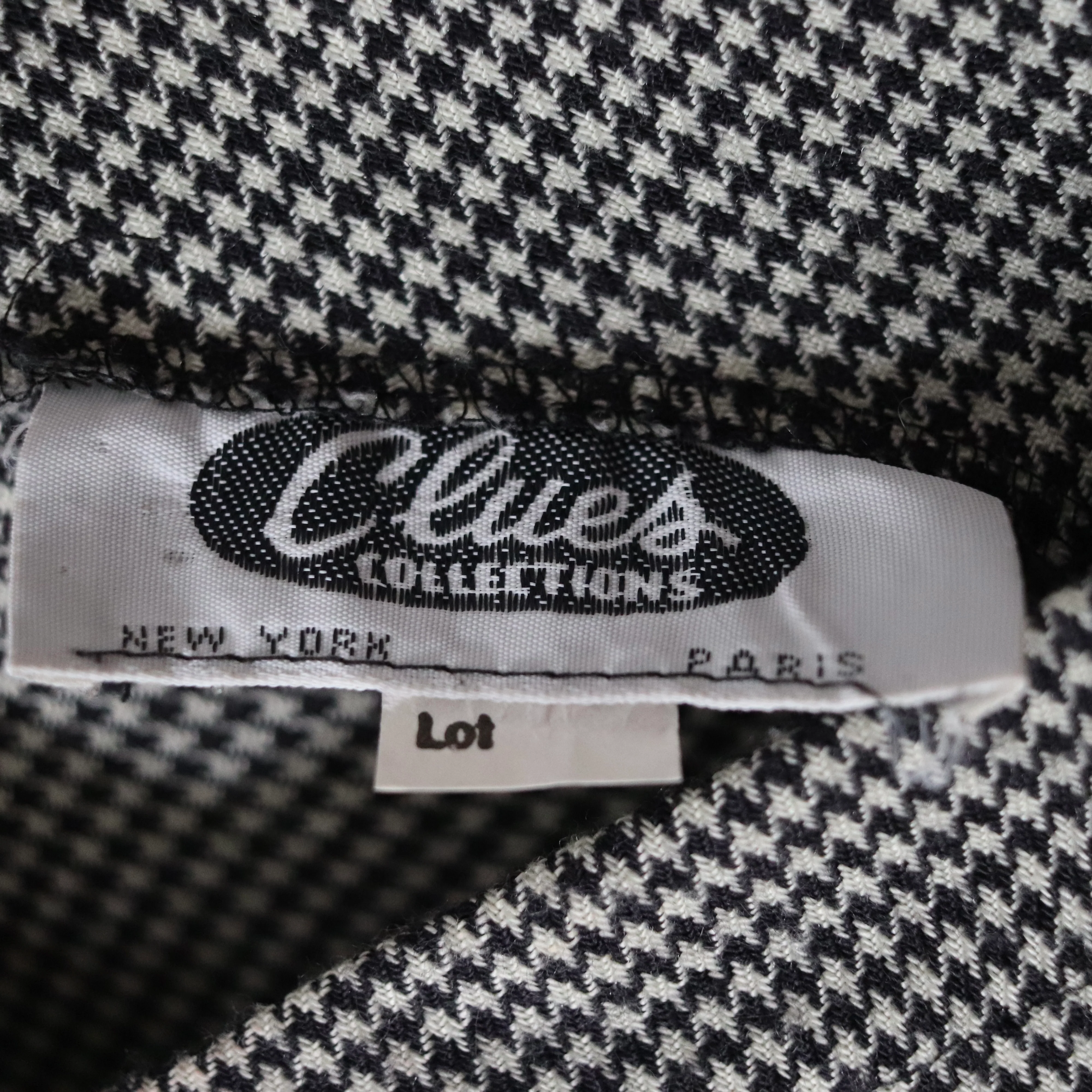 80s Houndstooth Tweed Sweetheart Neck Midi Dress By Clues Collection - Image 8