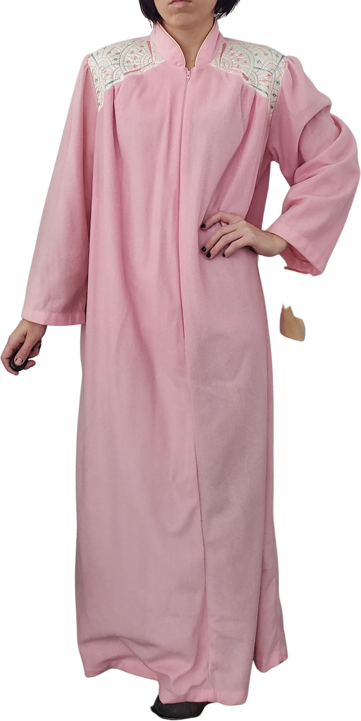 80s House Dress Or Nightgown By Anne Leslie
