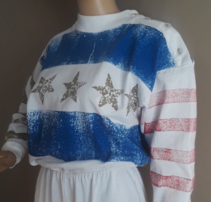 80's Stars and Stripes Jumpsuit by Inventions By L.a. Express - Image 3
