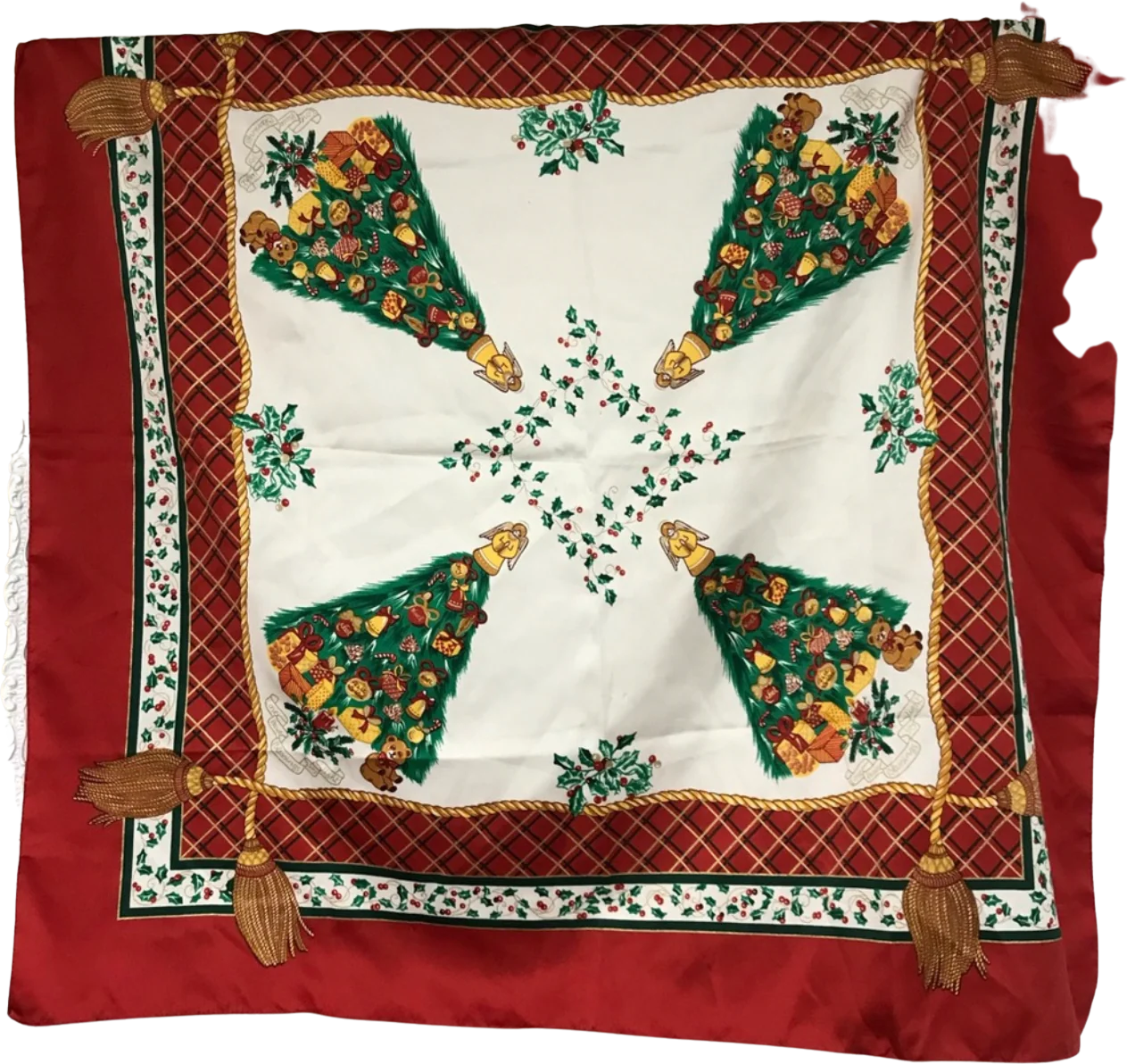 80s Italian Christmas Scarf