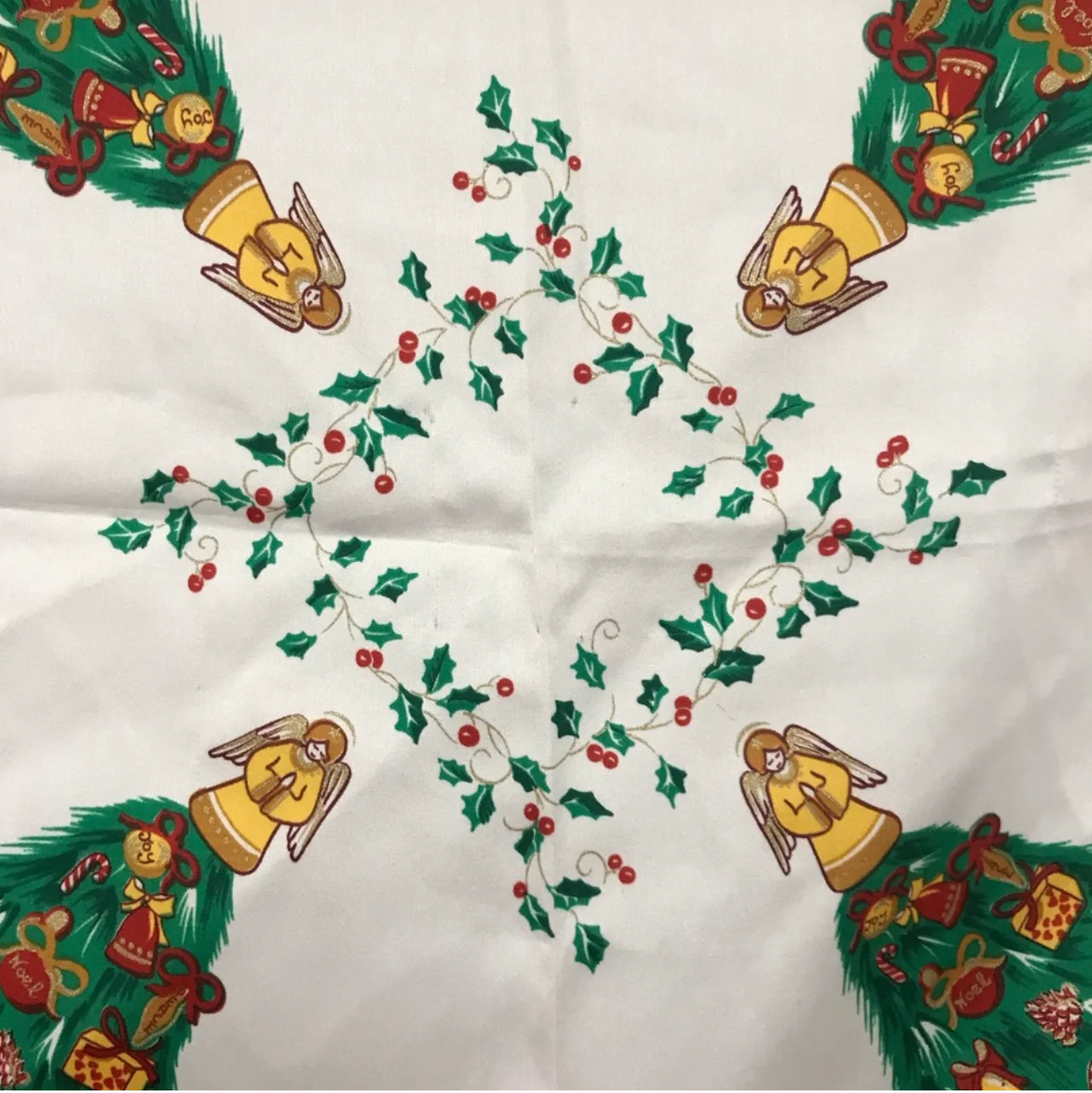 80s Italian Christmas Scarf - Image 4